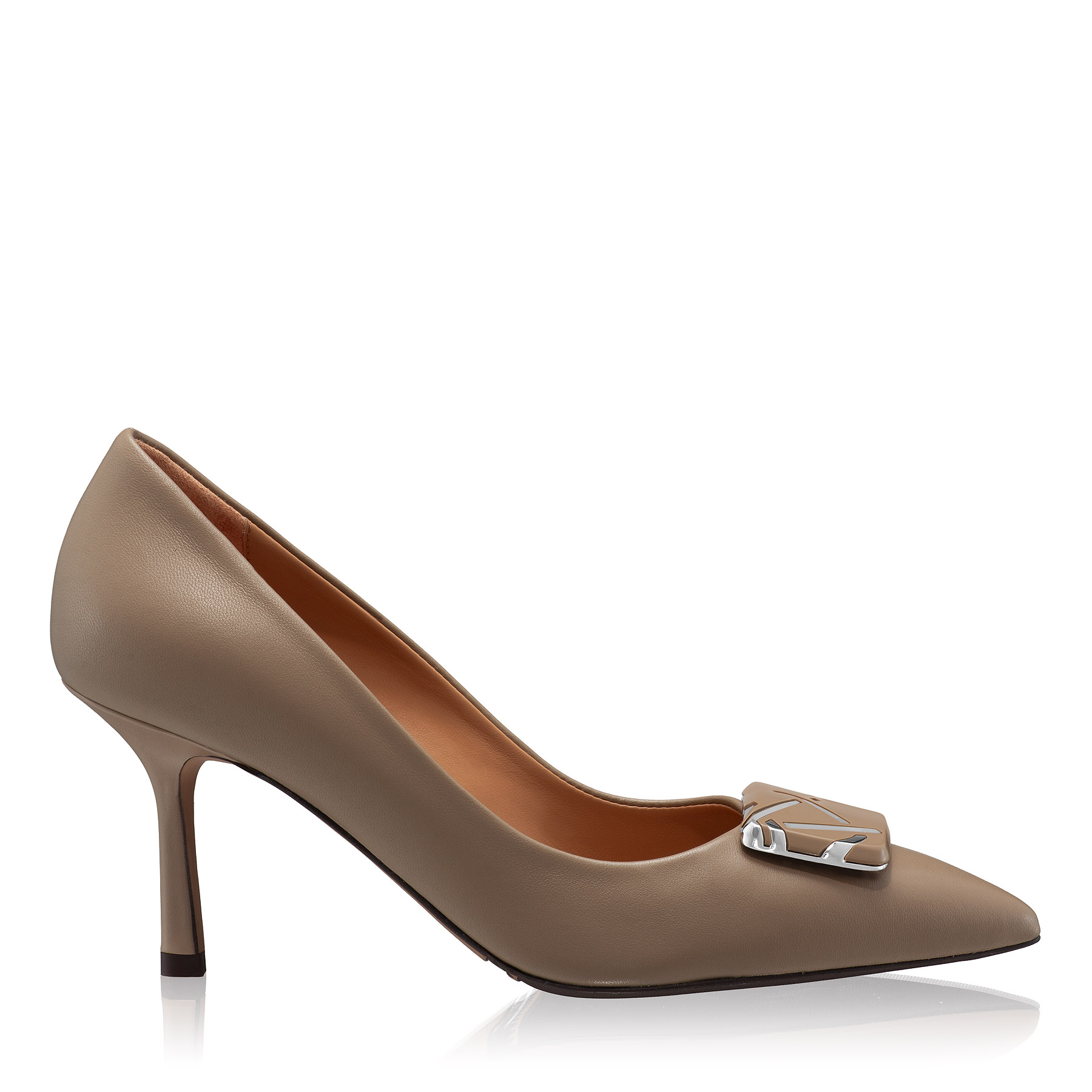 High-heel Pointed Toe Pumps 8010 Vitello Nisip