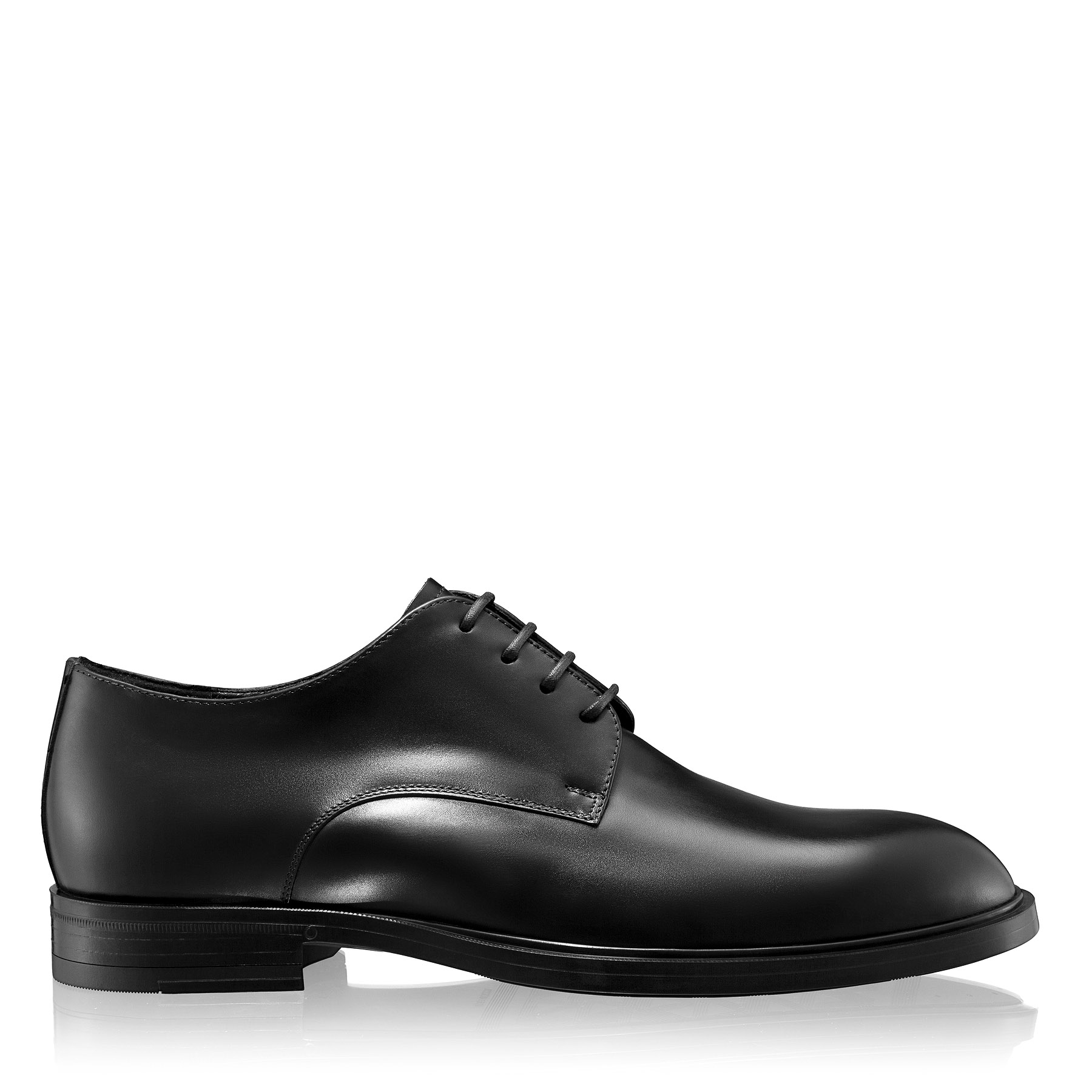 Casual leather men shoes 7769 Vitello Black