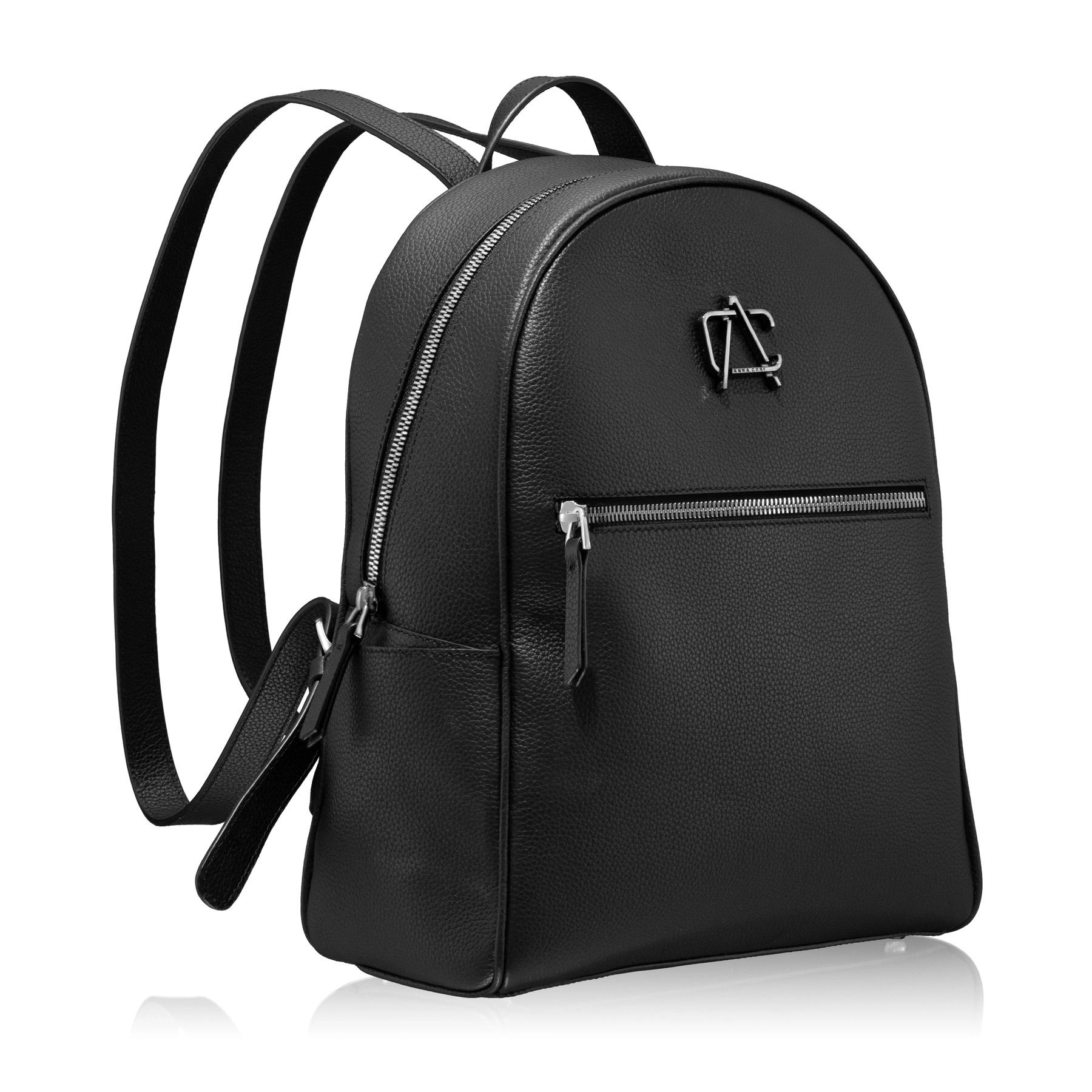 LEATHER BACKPACK BRITNEY 02 BOTTALATO BLACK
