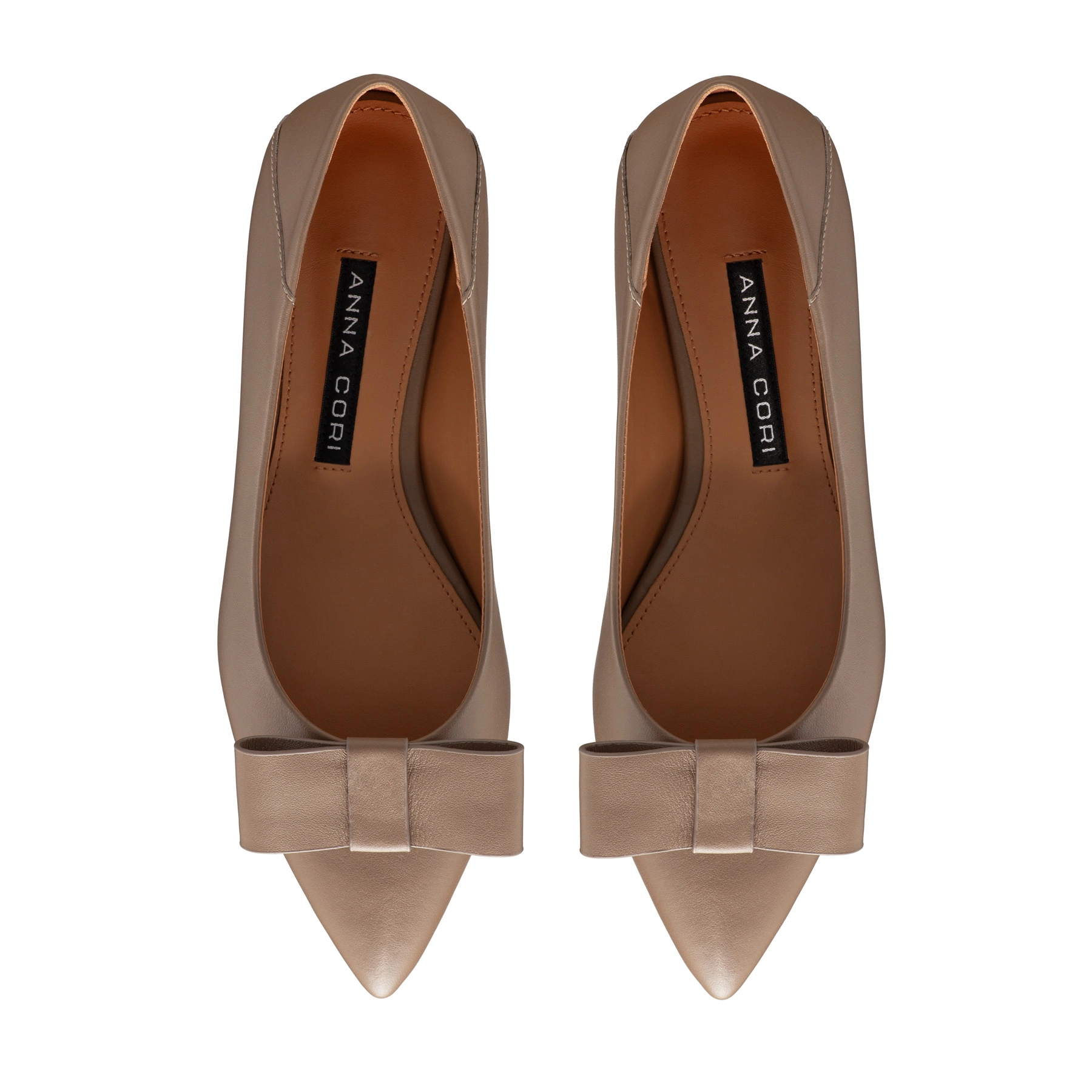 Women Casual Leather Shoes 7518 Vitello Taupe