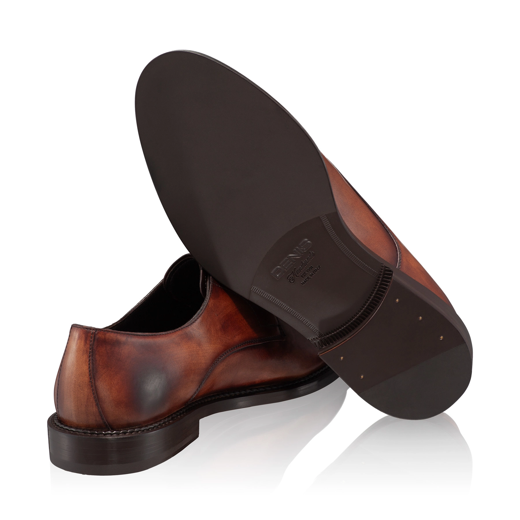 Men Genuine Leather Shoes 7036 Vitello Maro