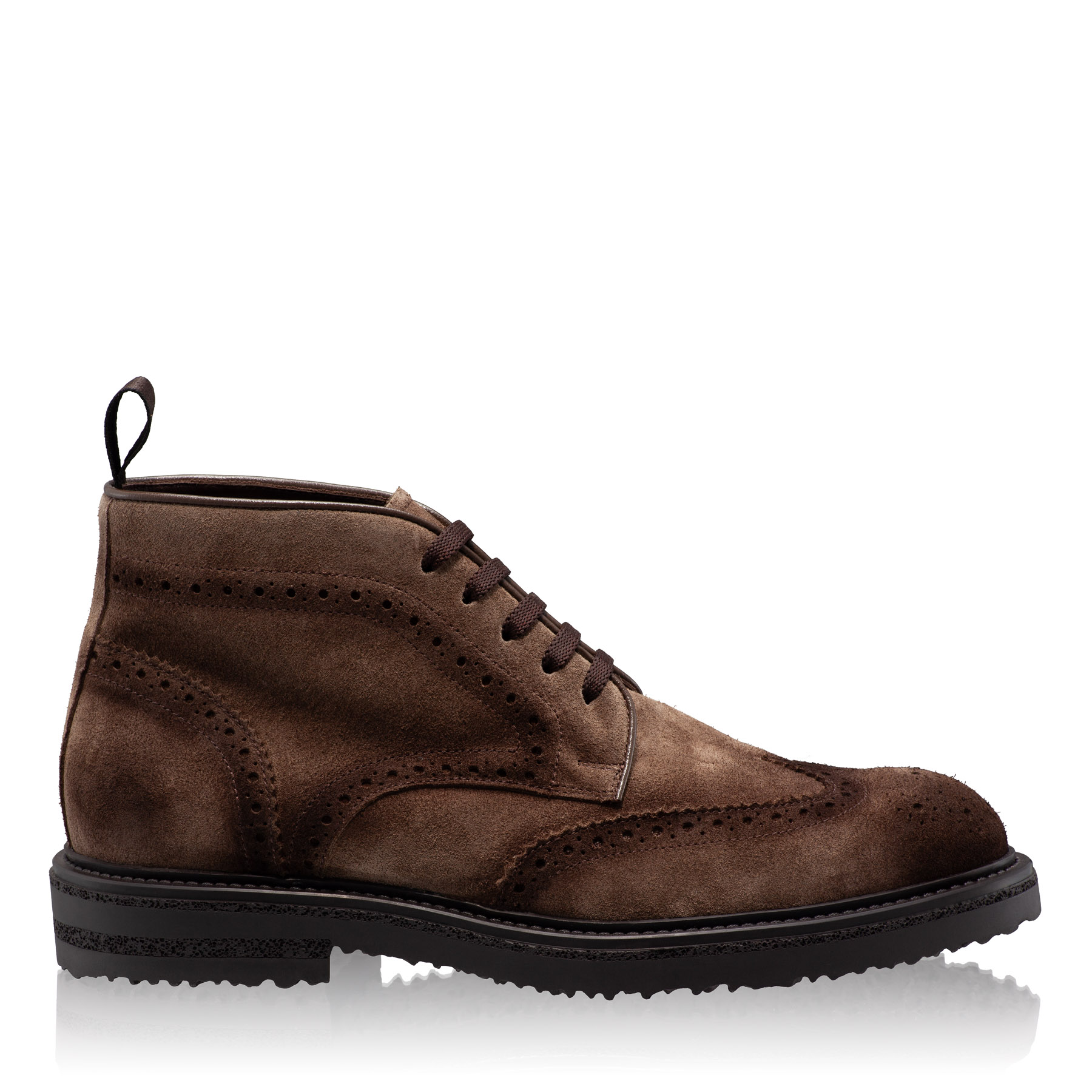 Men Suede Leather Boots 7742 Crosta Taupe
