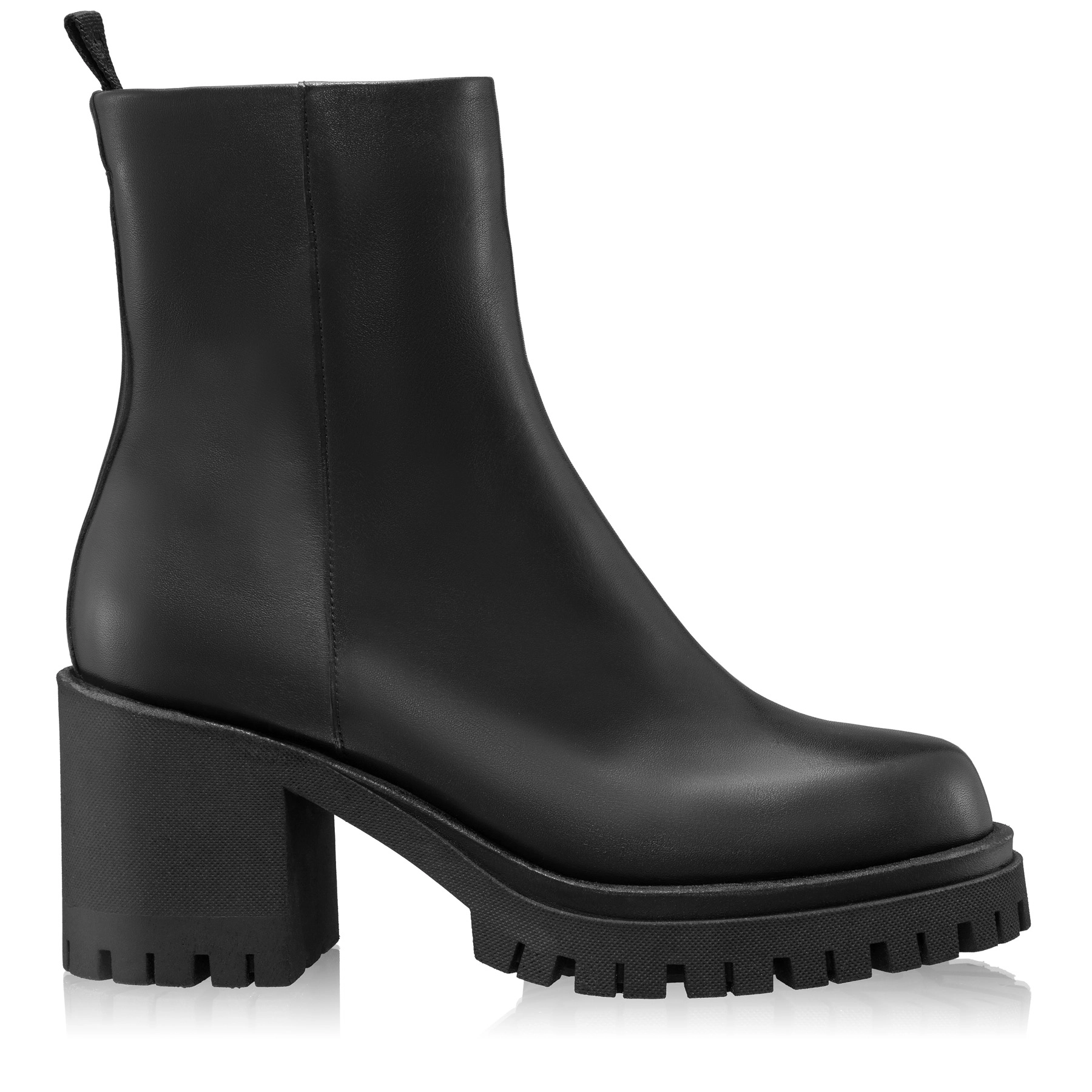 Women Leather Ankle-Boots 7814 Vitello Black