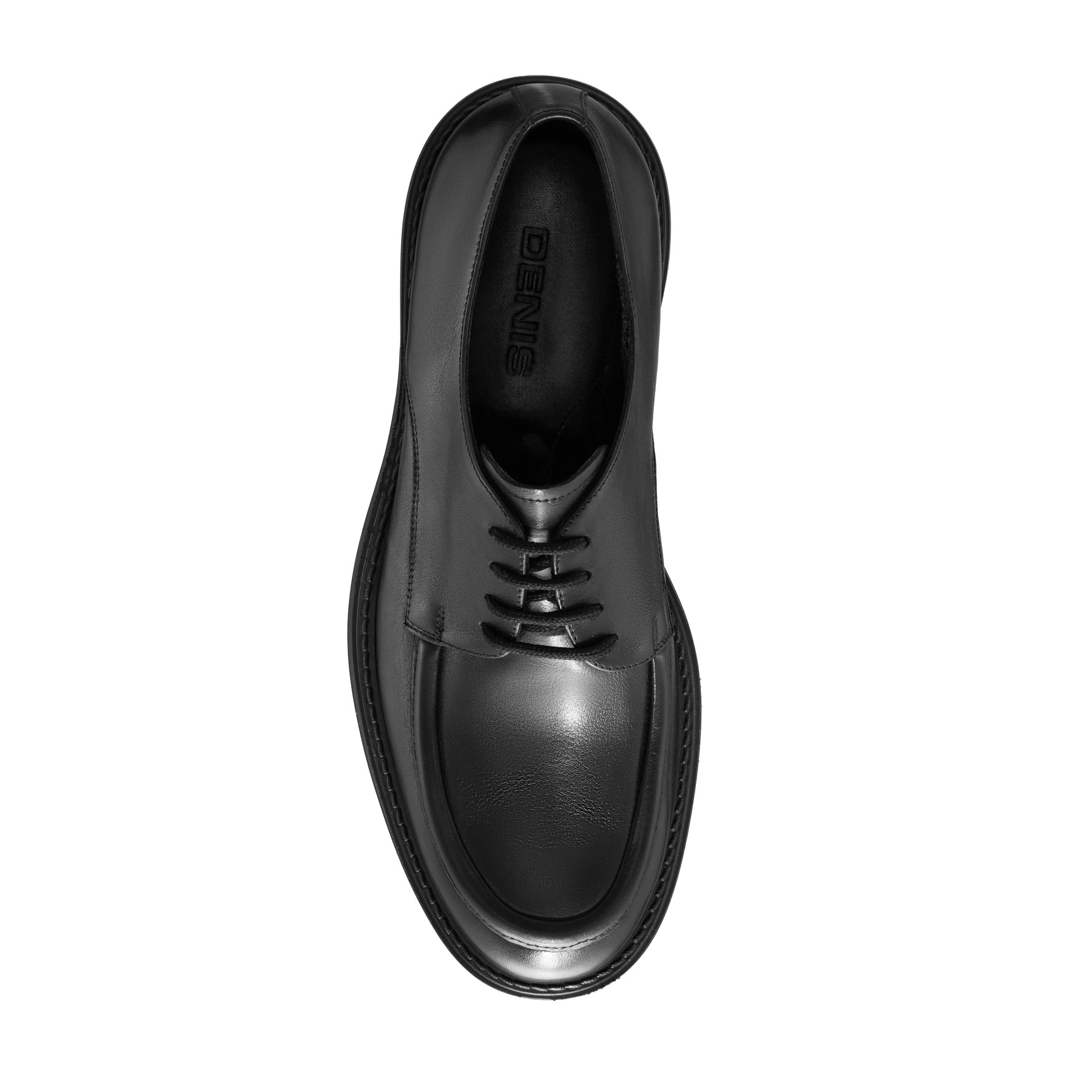 Men Leather Casual Shoes 7665 Vitello Black