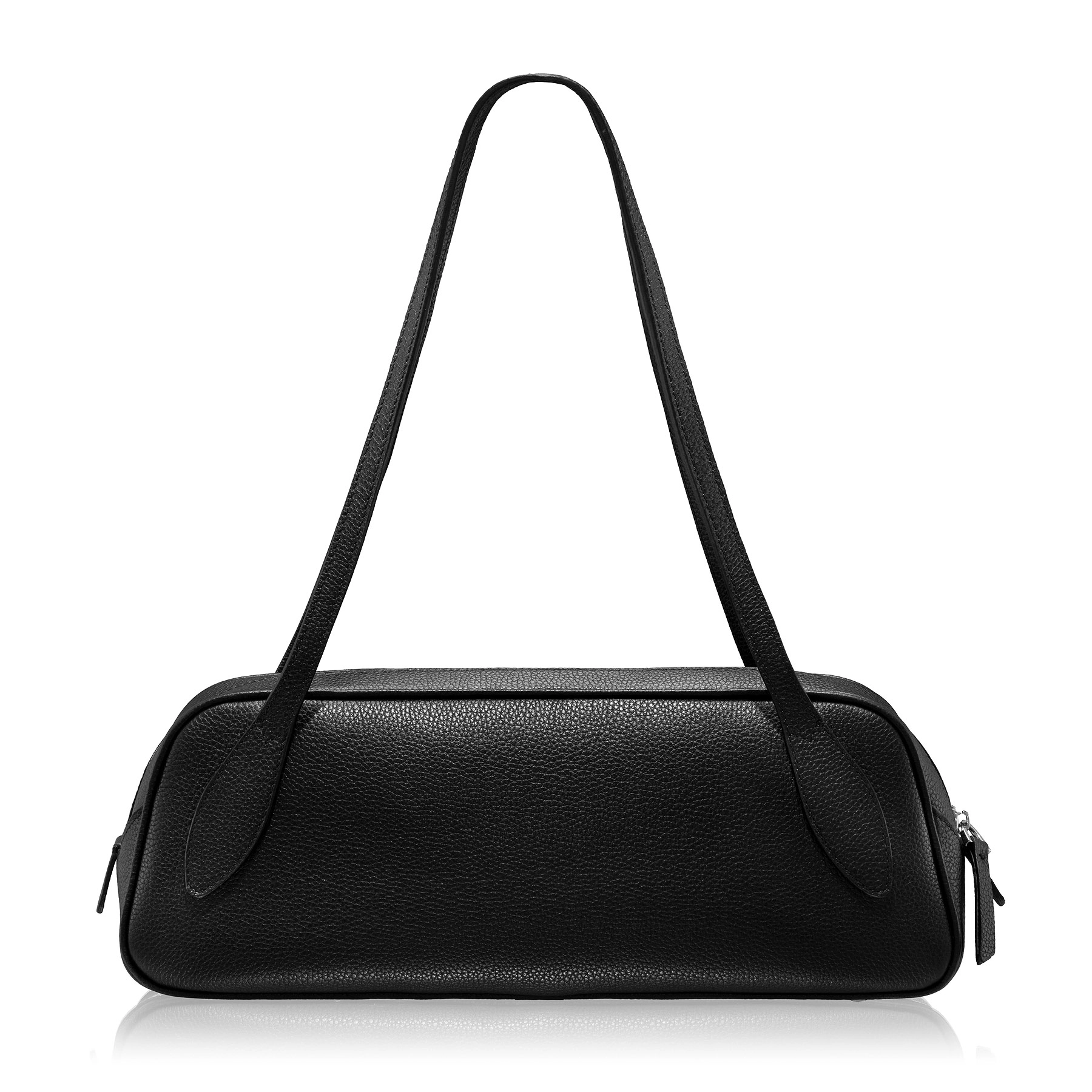 Women Leather Hand Bag MUNA 02 BOTTALATO BlLACK