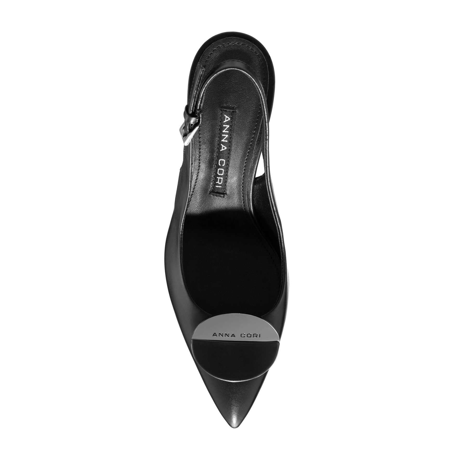 Mid-heel Slingback Pumps 8062 Vitello Black