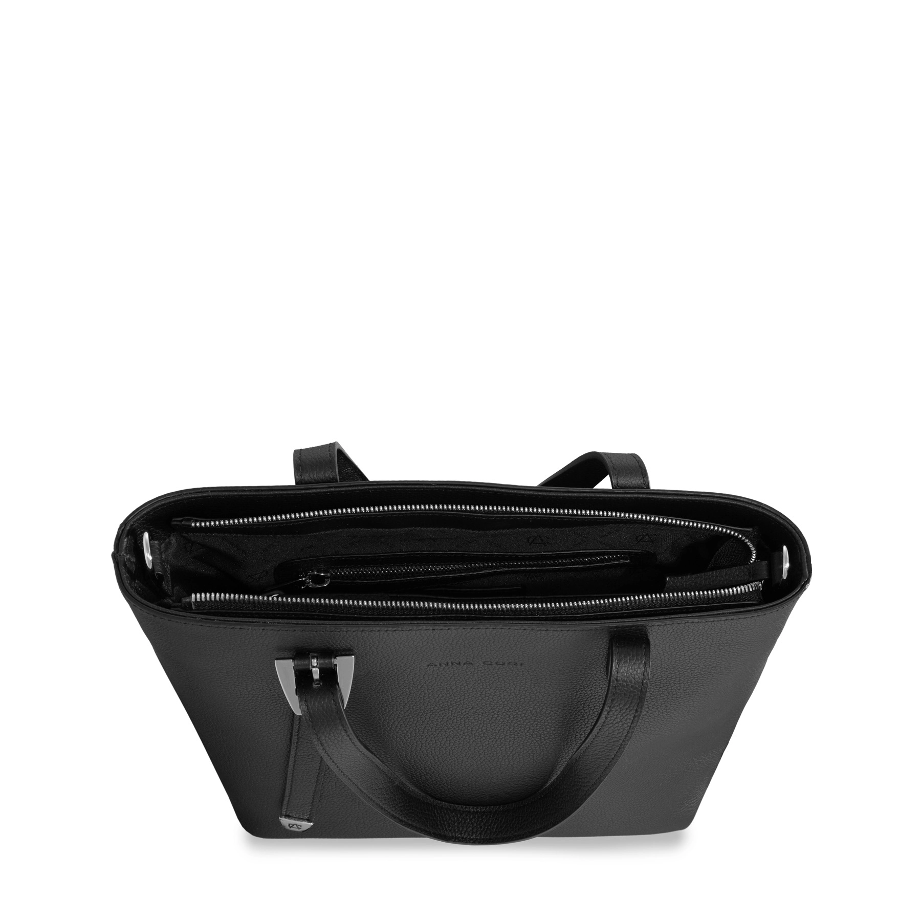 Women Leather Shoulder Bag MARIEL 01 BOTTALATO BLACK