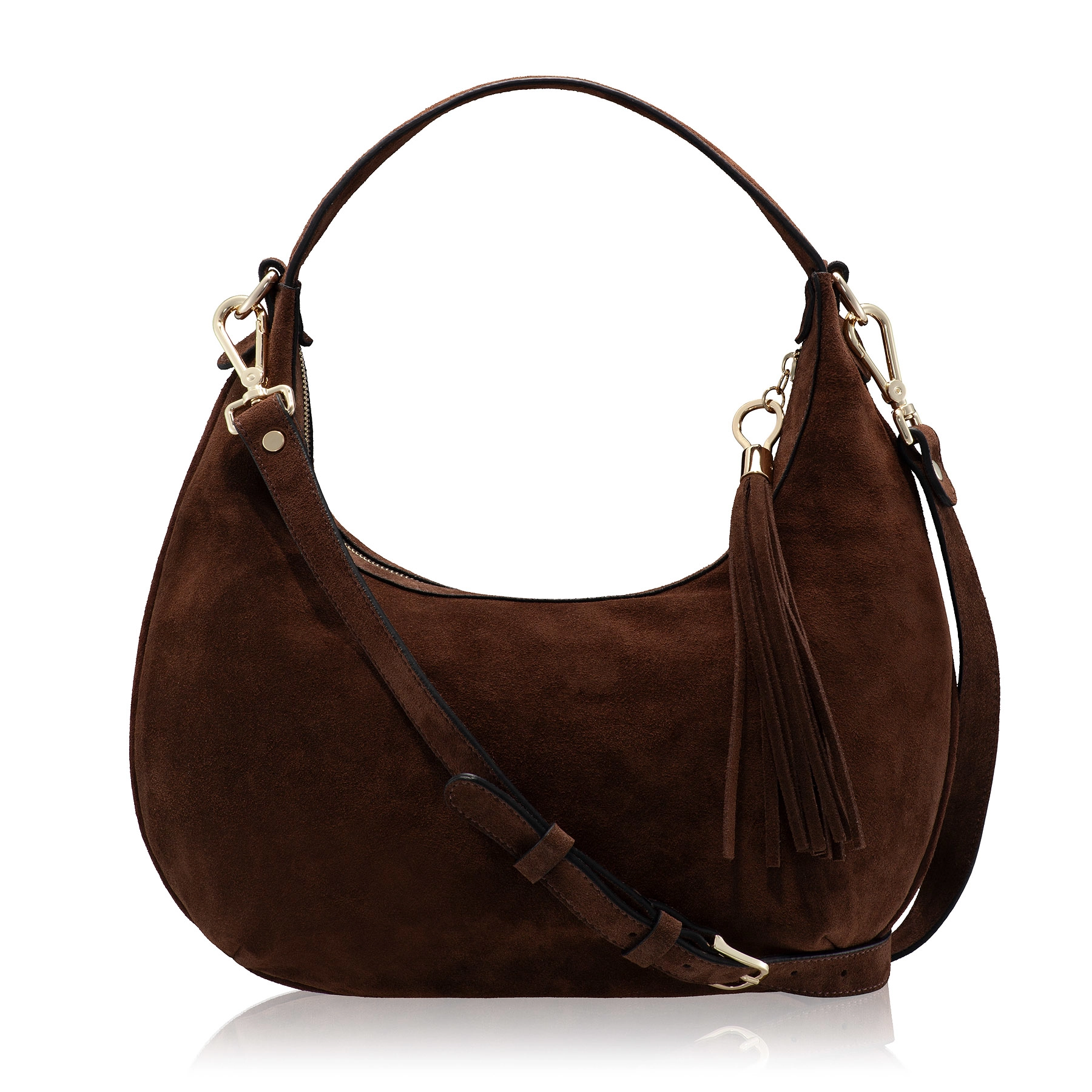 Women Leather Hand Bag NORY 01 CROSTA BROWN