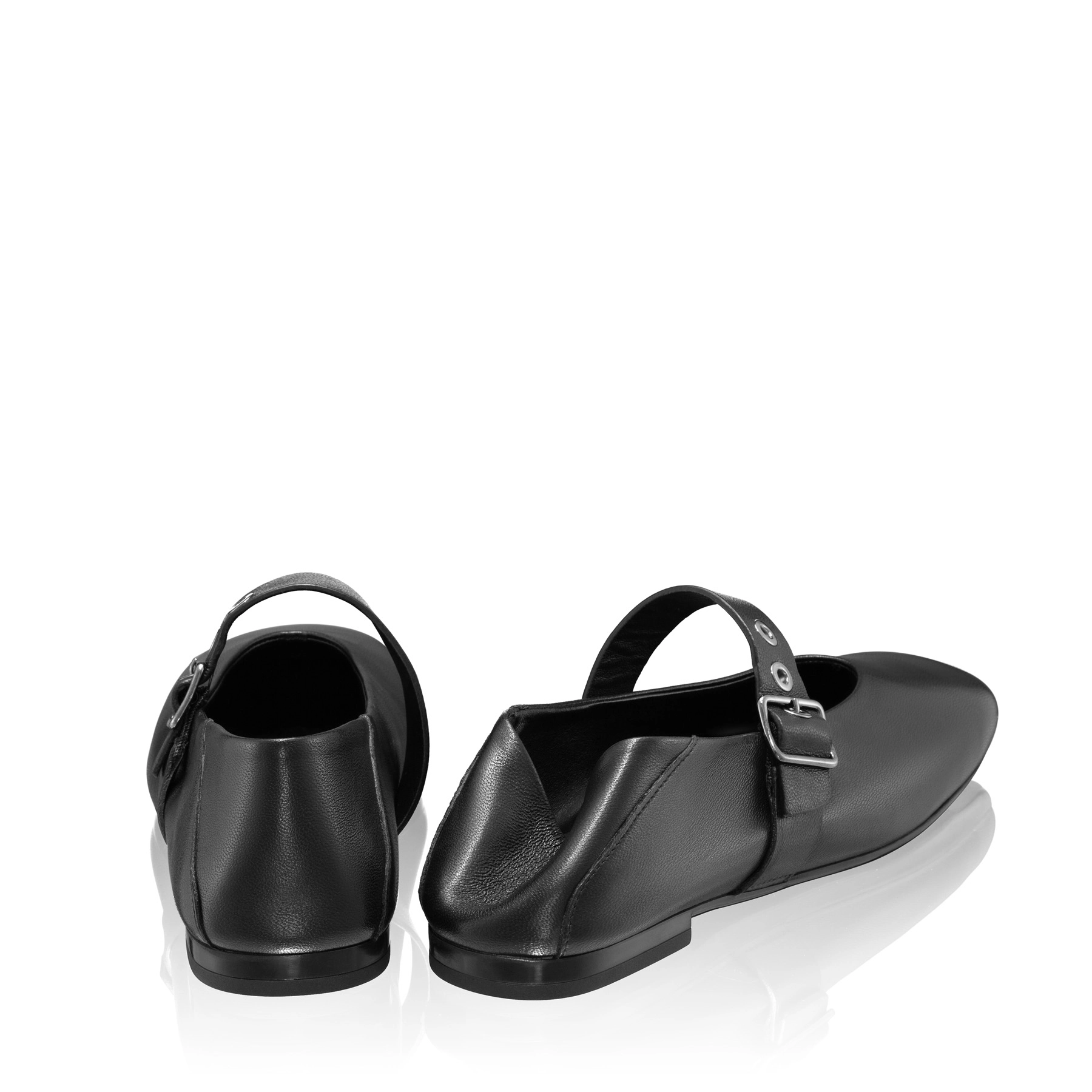 Women Ballerina Flats 8093 Vitello Black