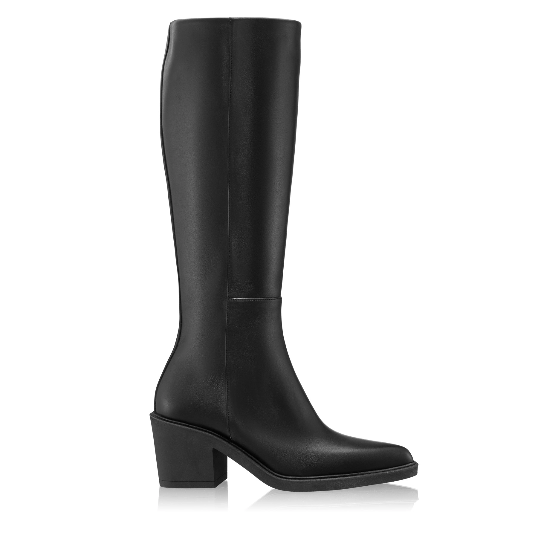 Women Leather Boots 7908 Vitello Black