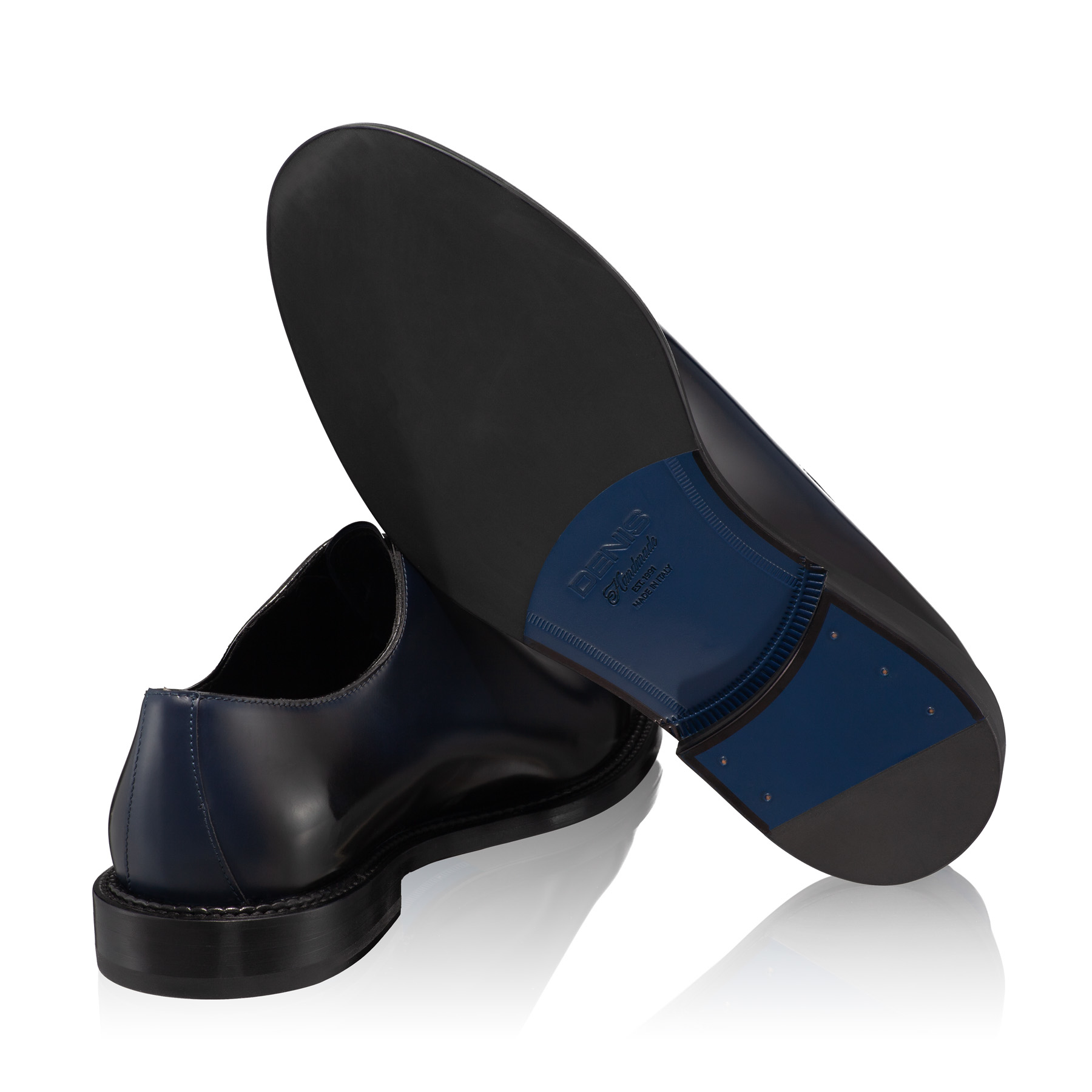 Men Genuine Leather Shoes 7035 Abrazivato Blue