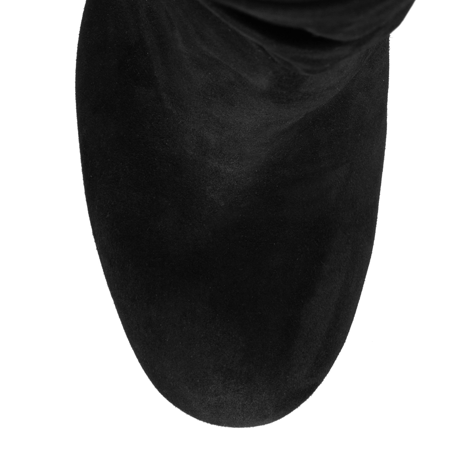 Women Suede Leather High-heel Boots 6399 Camoscio Black