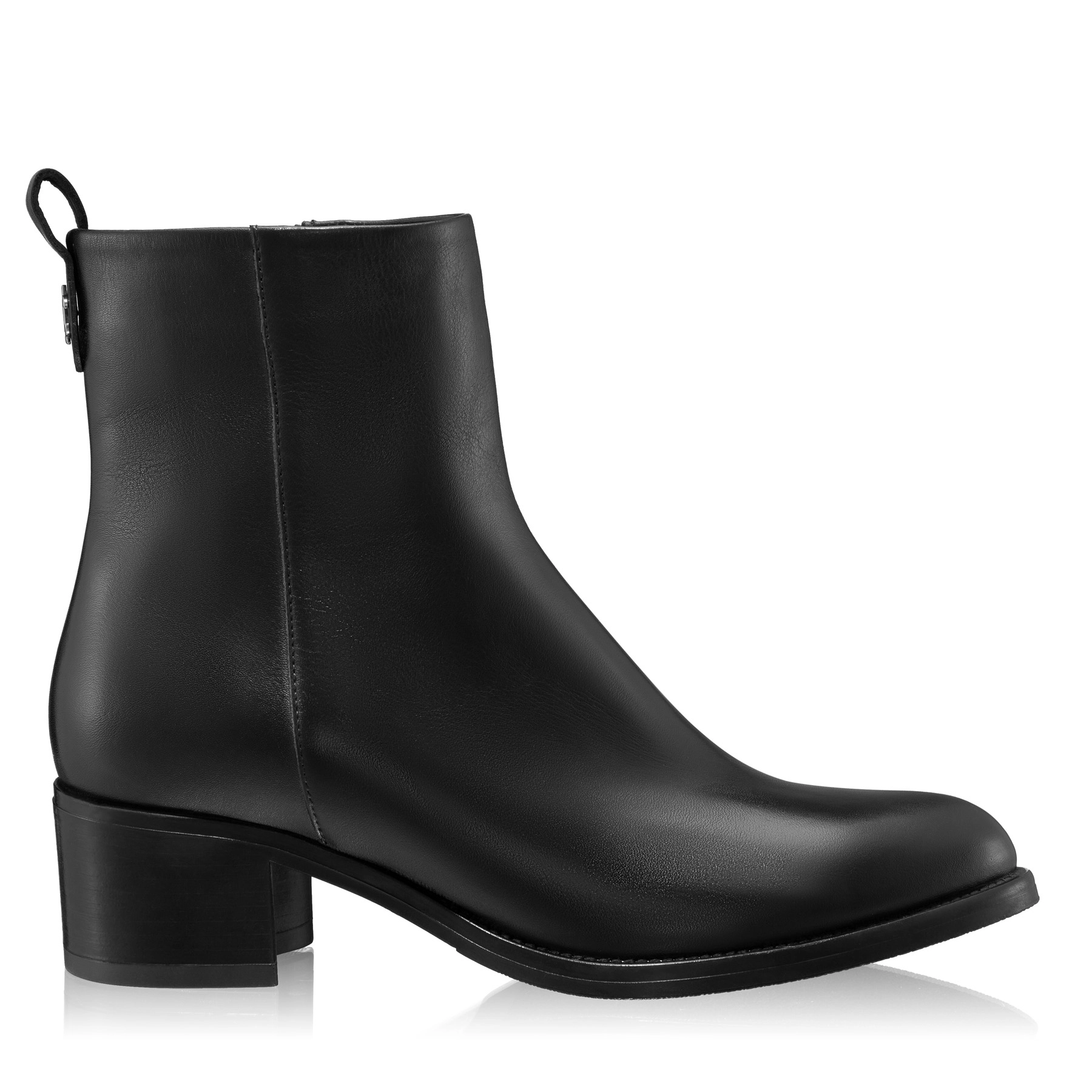 Women Leather Ankle-Boots 5933 Vitello Black