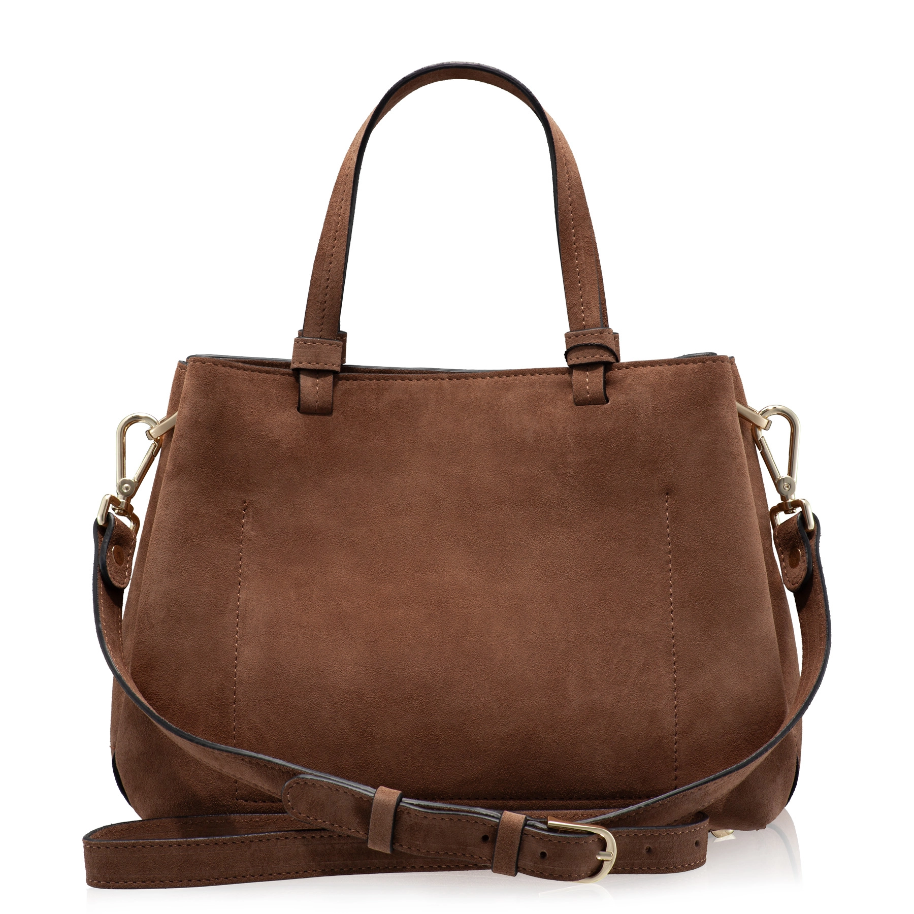 Women Leather Hand Bag CAYA 02 CROSTA FANGO