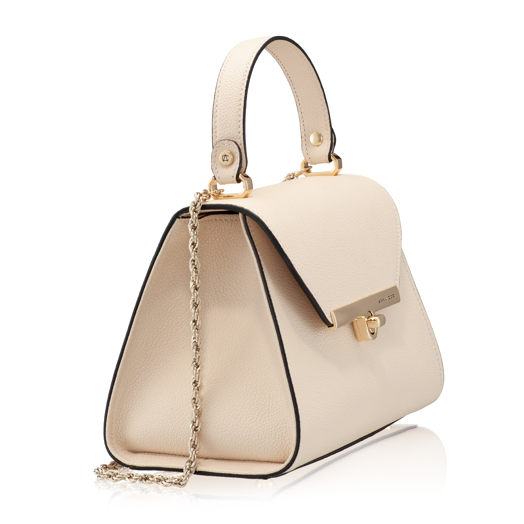 Women Leather Handbag MARY 01 VIT STAMP PANNA