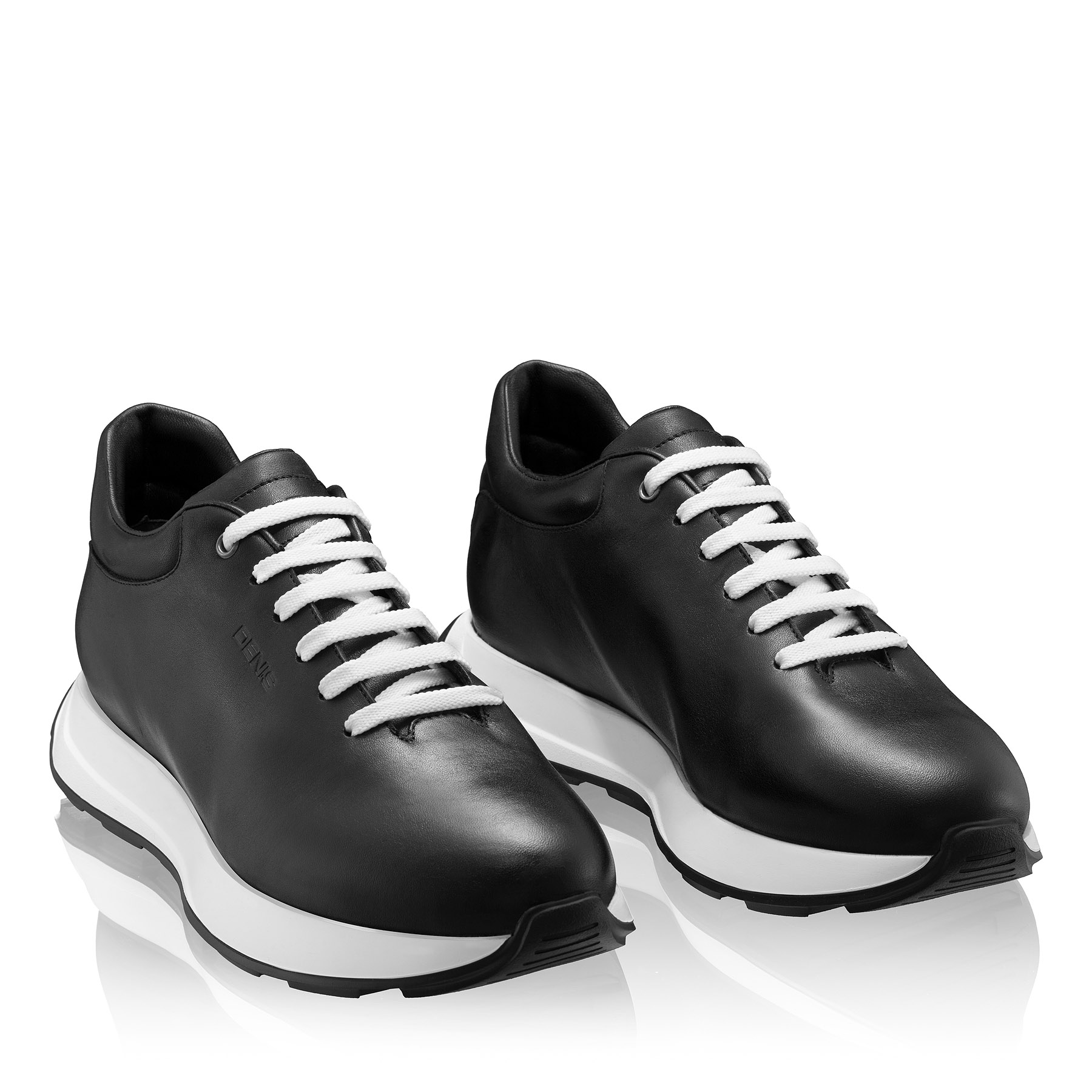Men Leather Sport Shoes 7718 Vitello Black