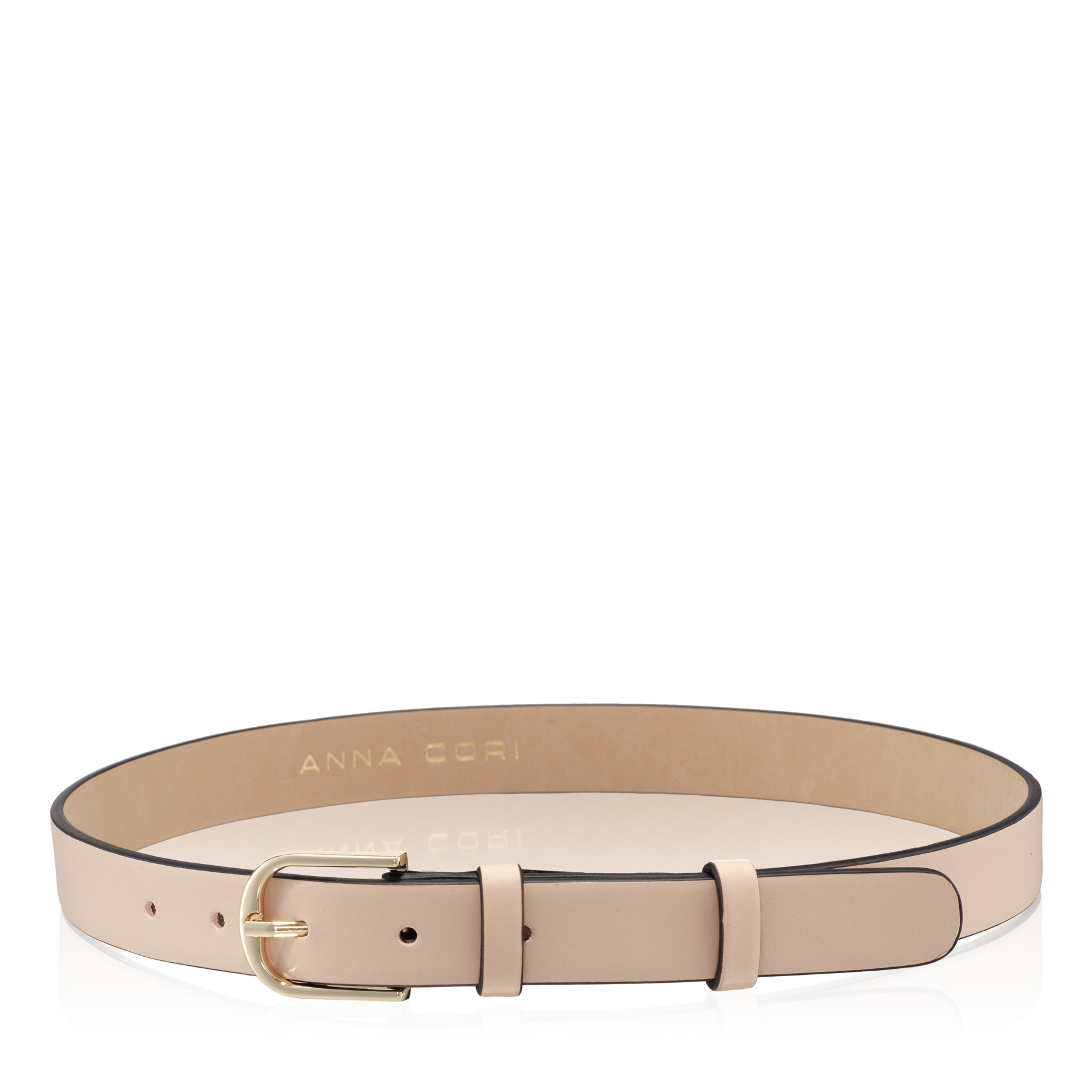 Women Leather belt 59 VITELLO NUDE