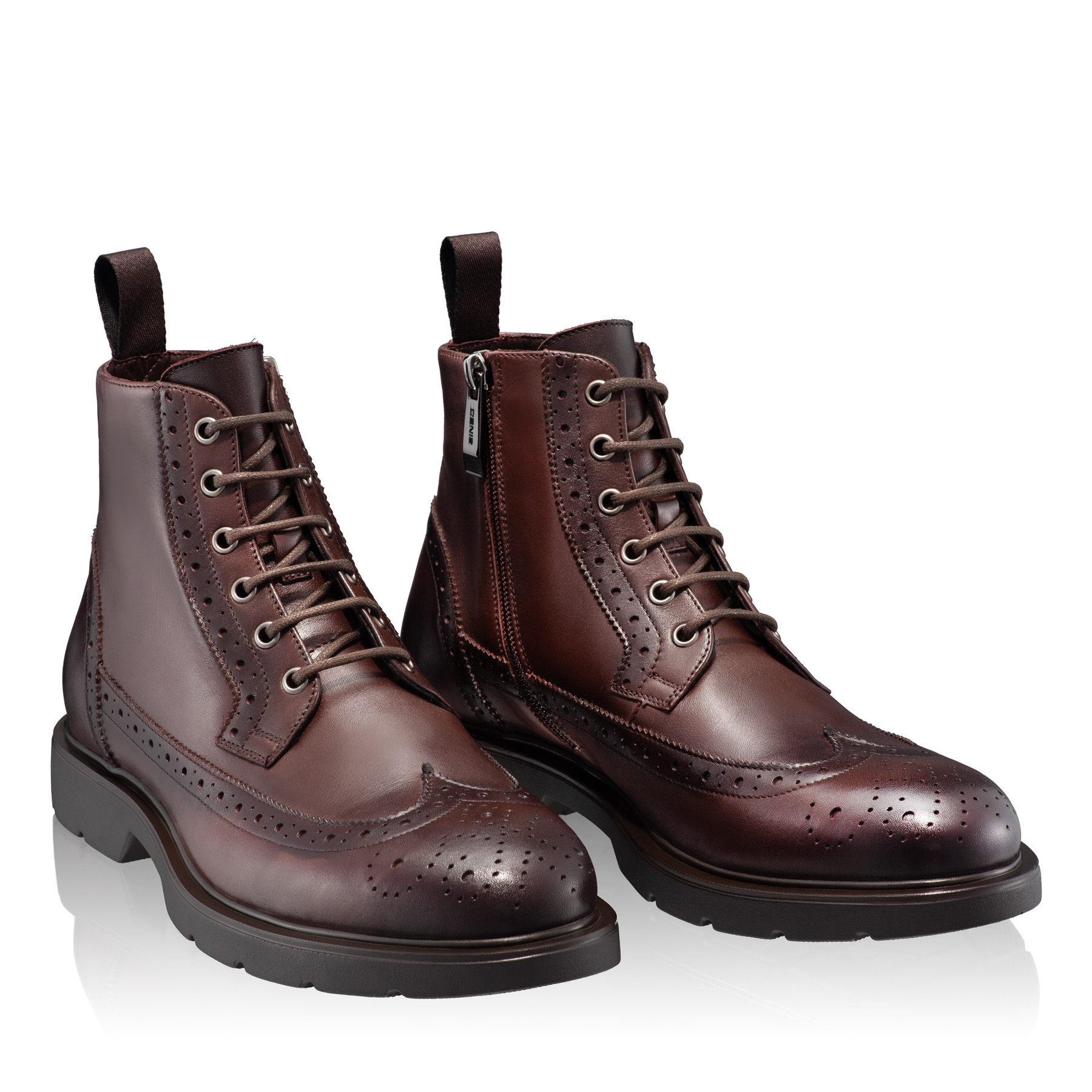 Men leather boots 6925 Vitello Coffee