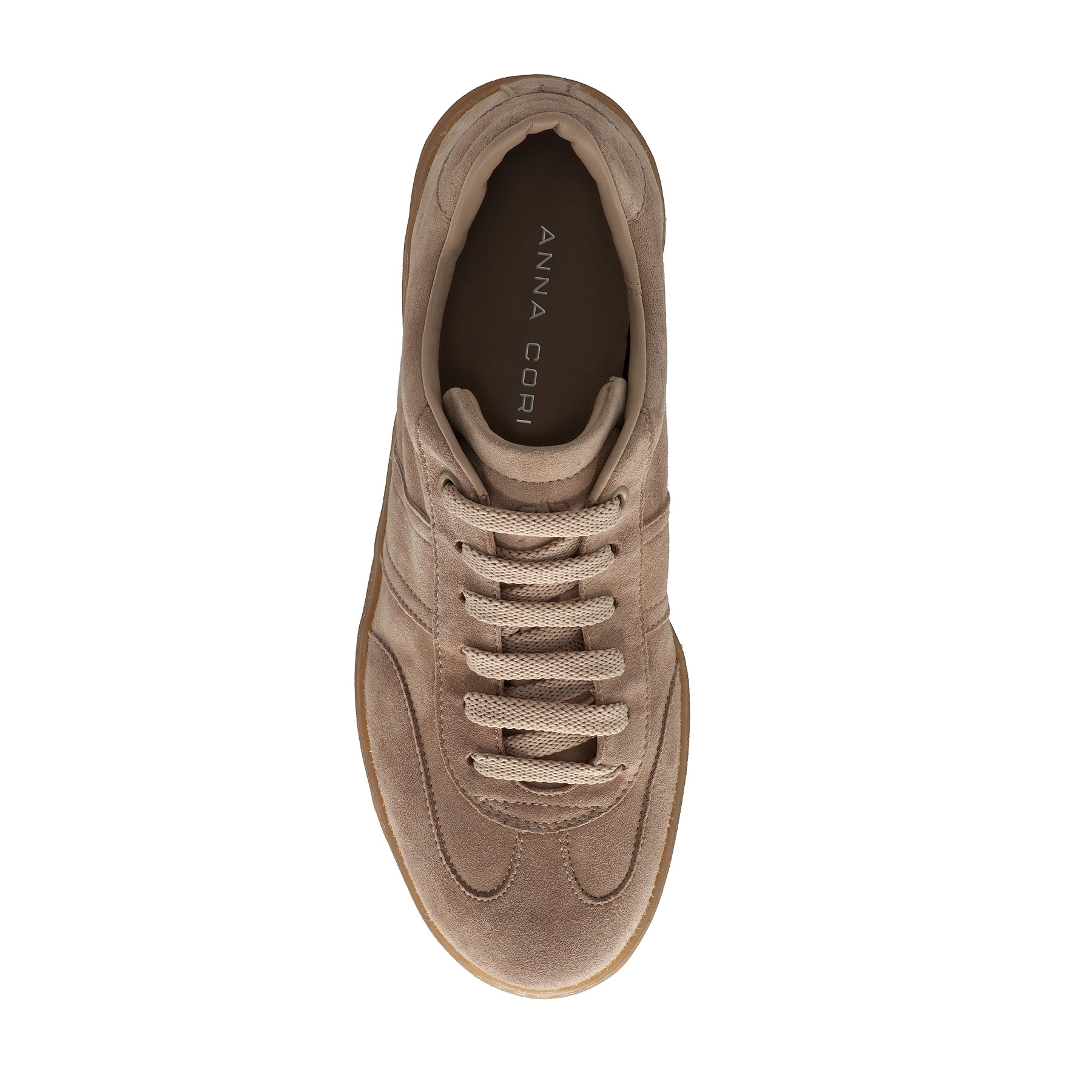 Women leather sport shoes 8066 Crosta Beige