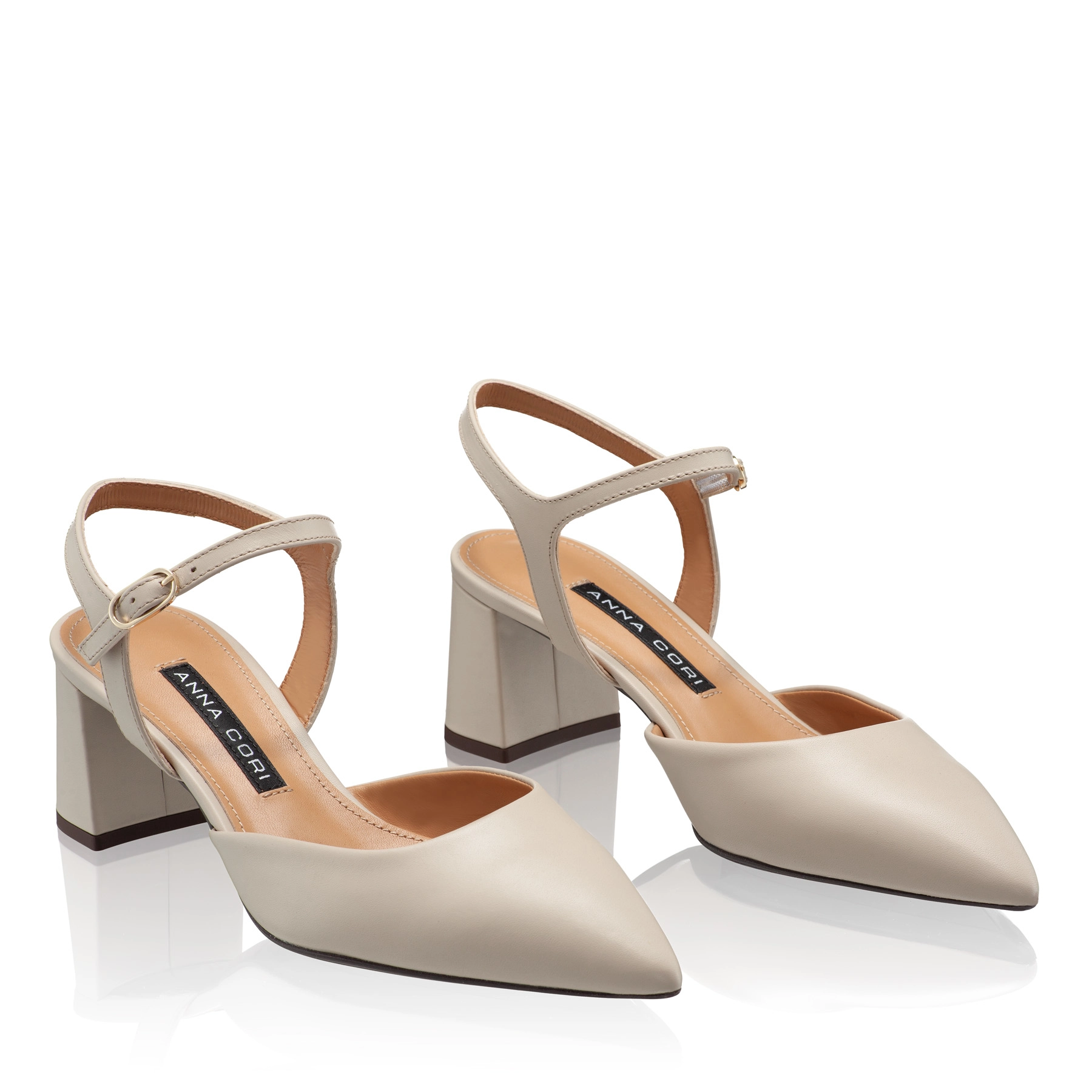 Mid-heel Slingback Pumps 8046 Vitello Corda