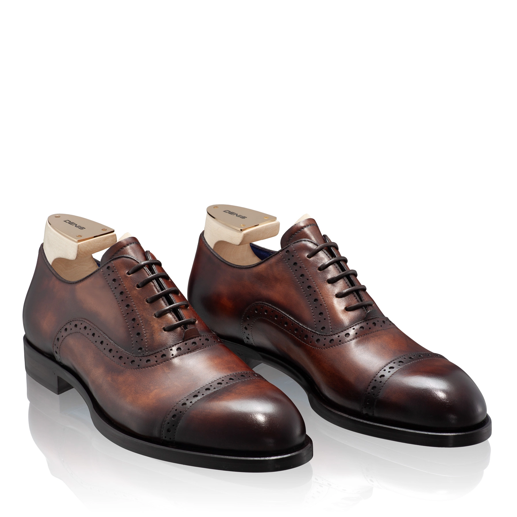 Men Handmade Elegant Shoes 7738 Vitello Brown