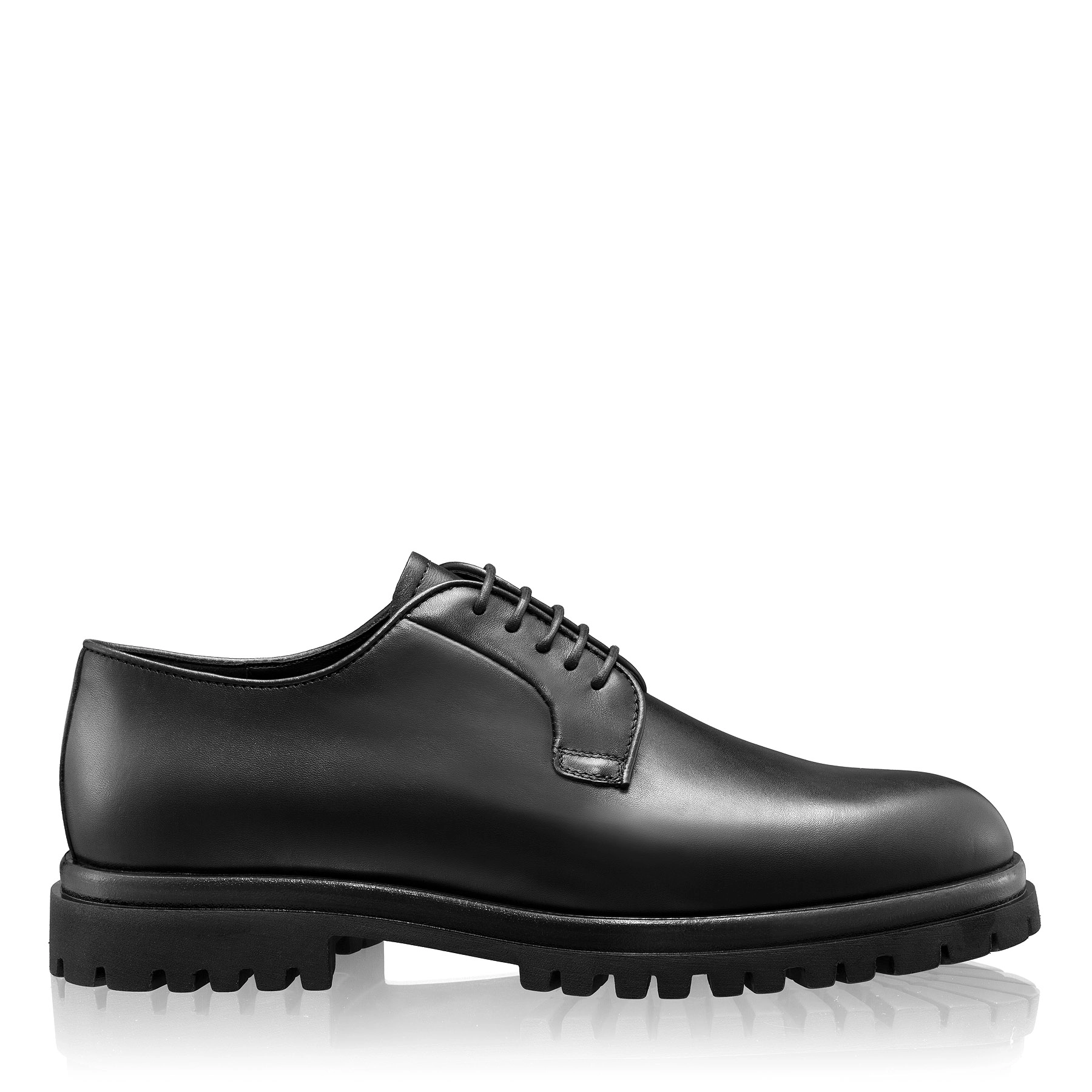 Casual leather men shoes 7770 Vitello Black