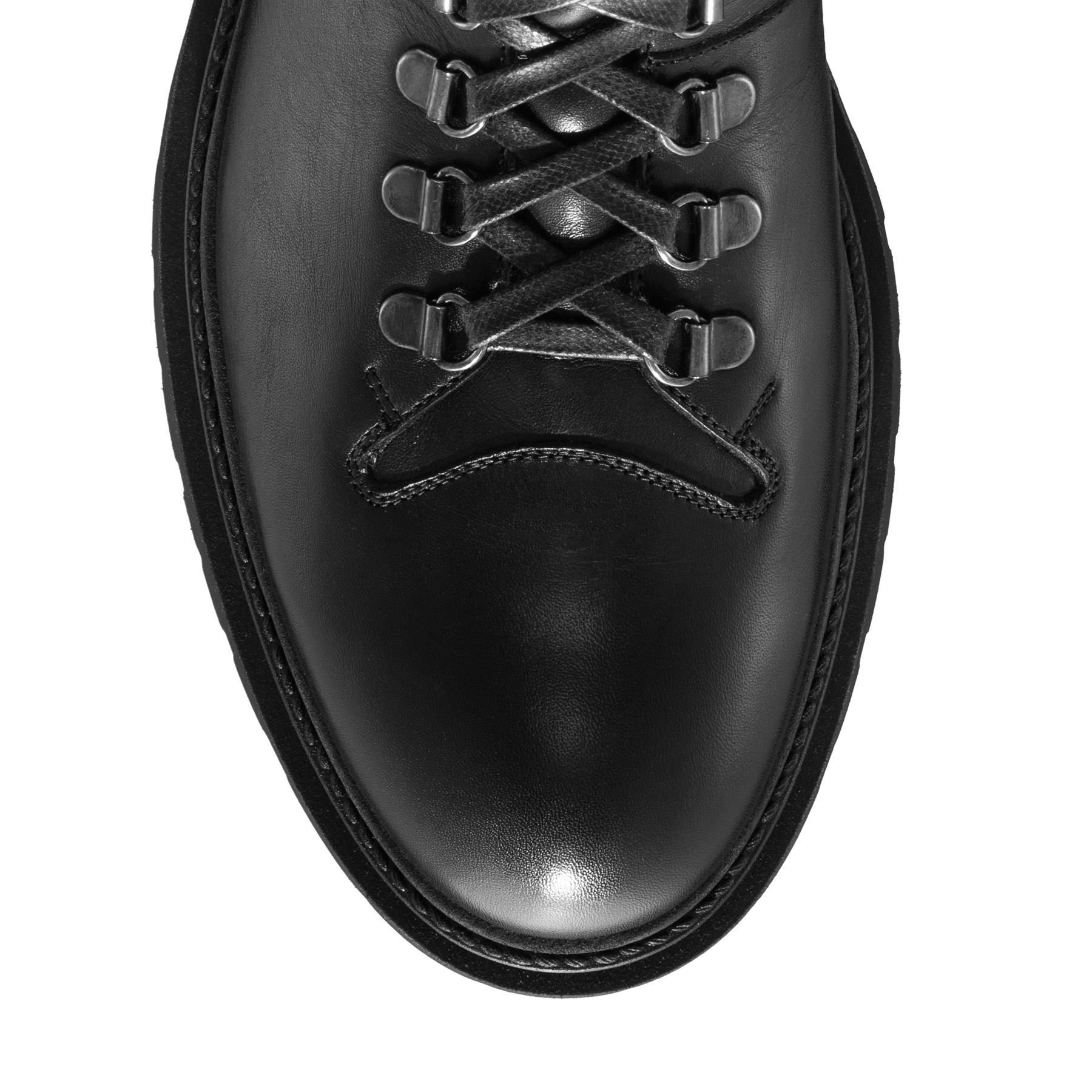 Men Genuine Leather Casual Boots 7330 Vitello Black