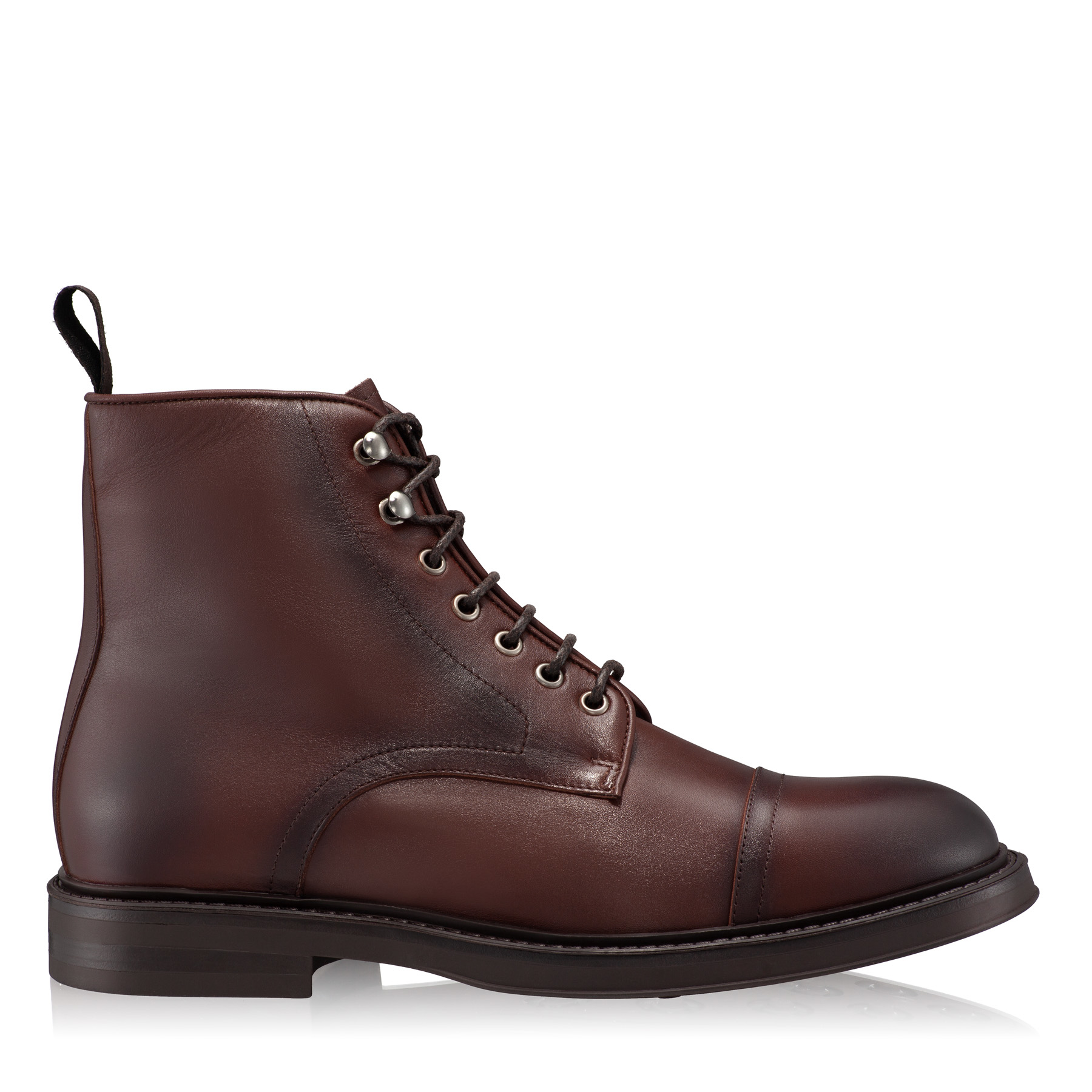 Men Leather Casual Boots 7688 Vitello Brown