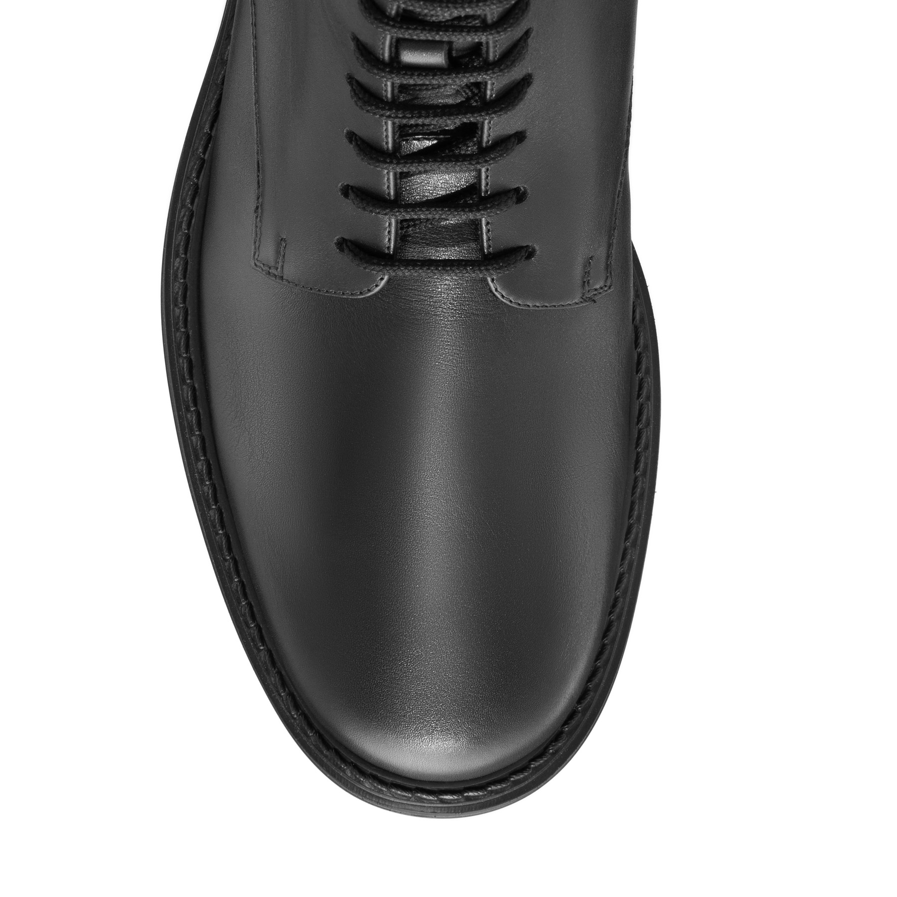 Men Leather Casual Boots 7678 Vitello Black