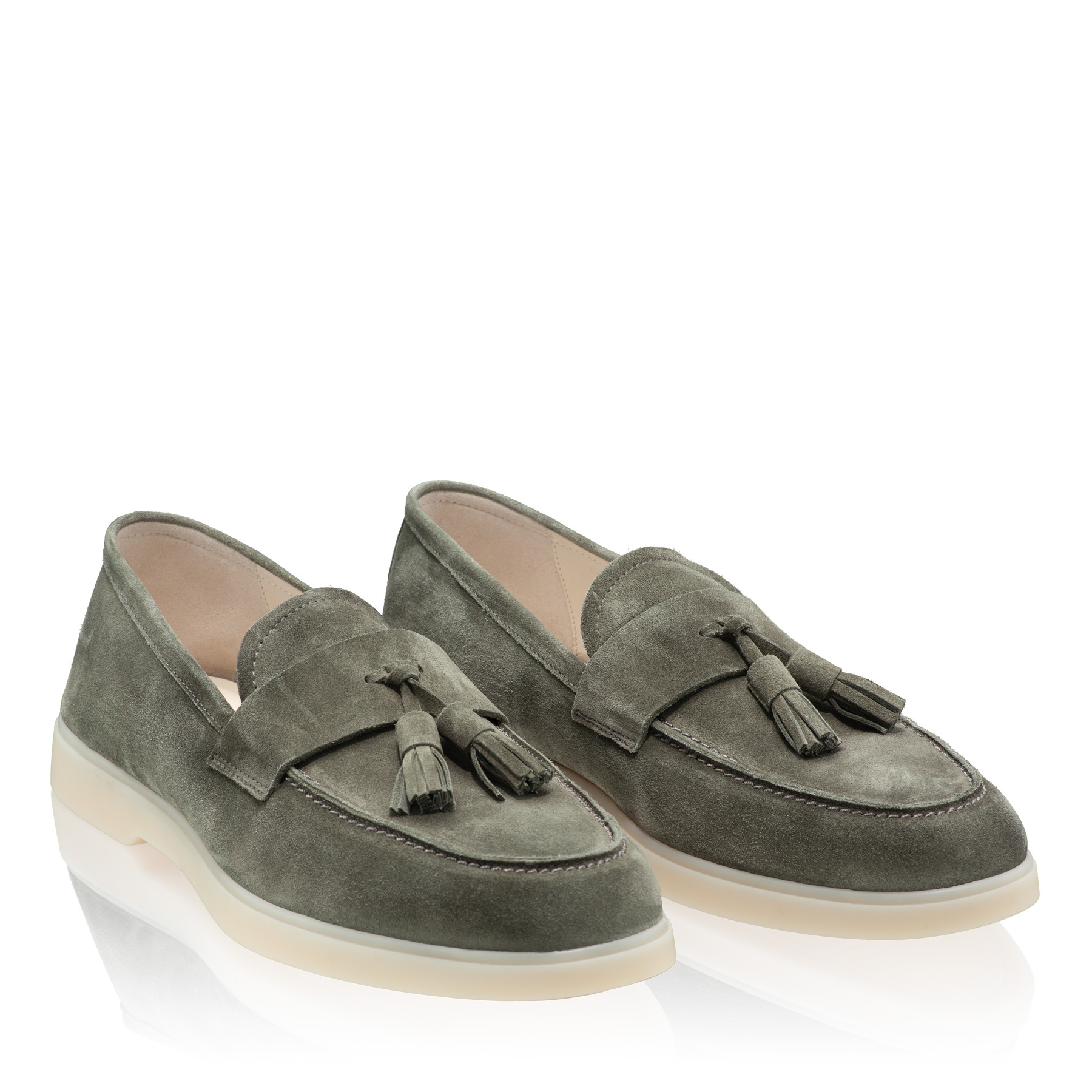 Men Suede Leather Loafers 7628 Crosta Militare