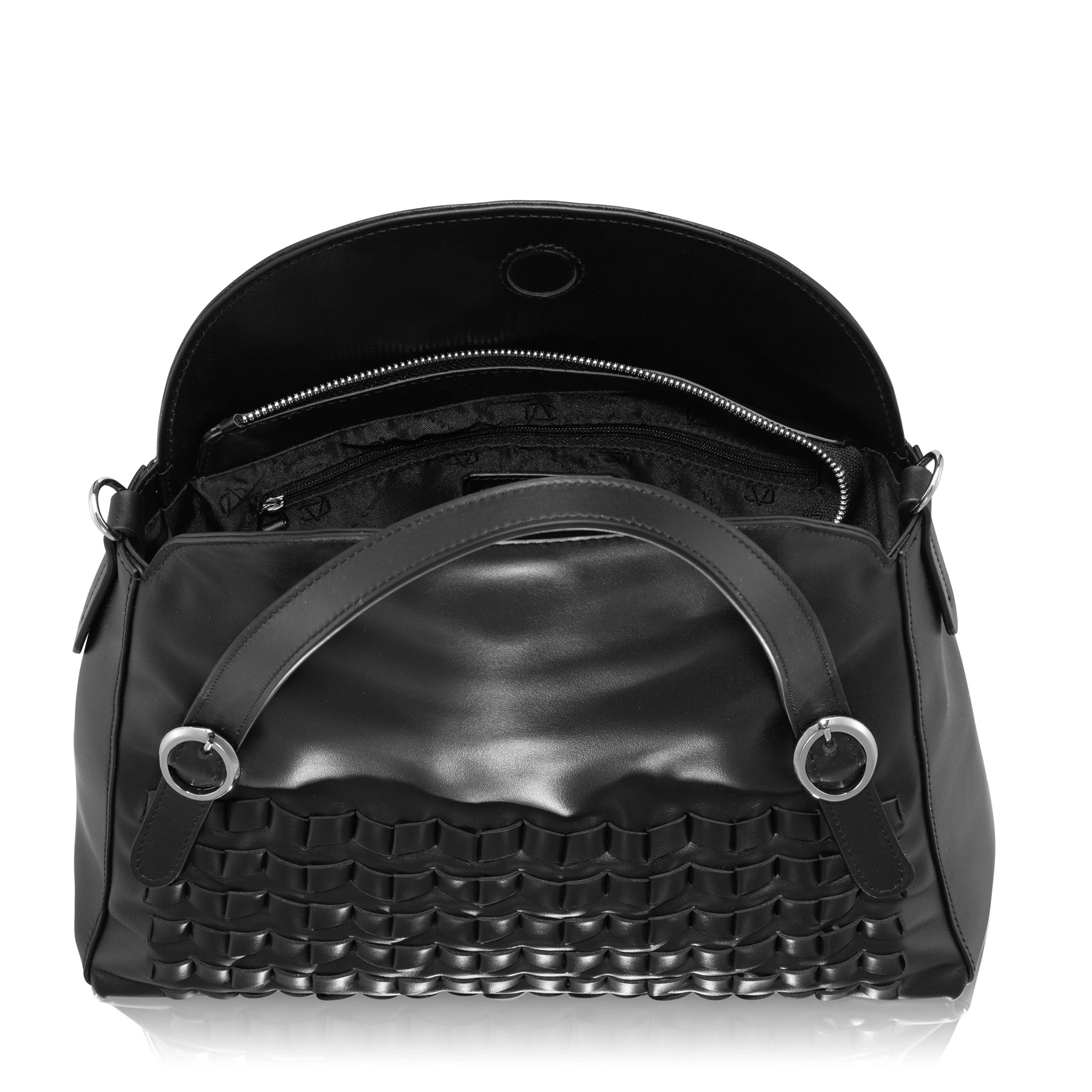 HANDBAG WOMAN FANIA 01 VITELLO NEGRU