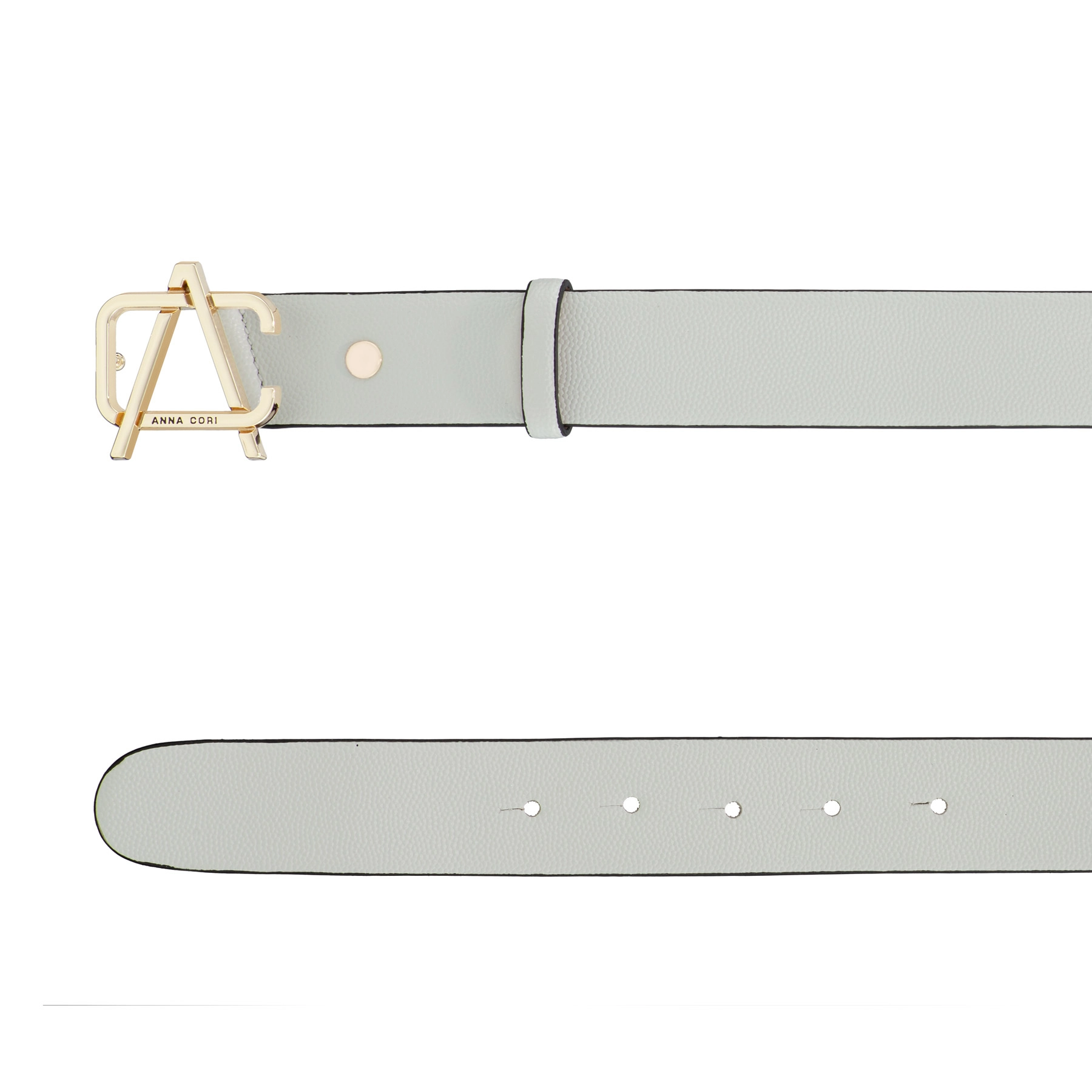 Women Leather Belt 62 VIT STAMP WHITE