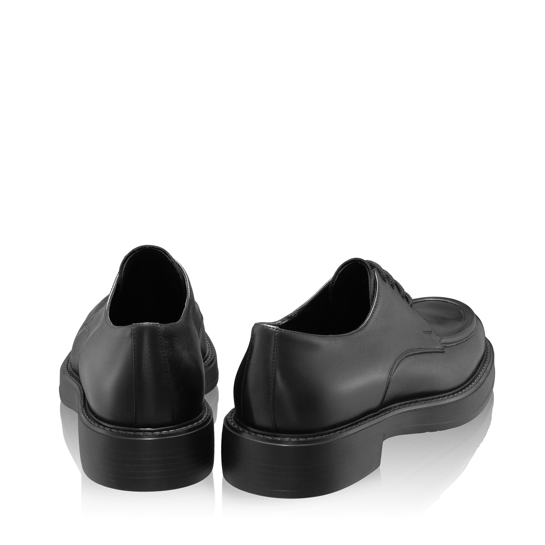 Men Leather Casual Shoes 7665 Vitello Black