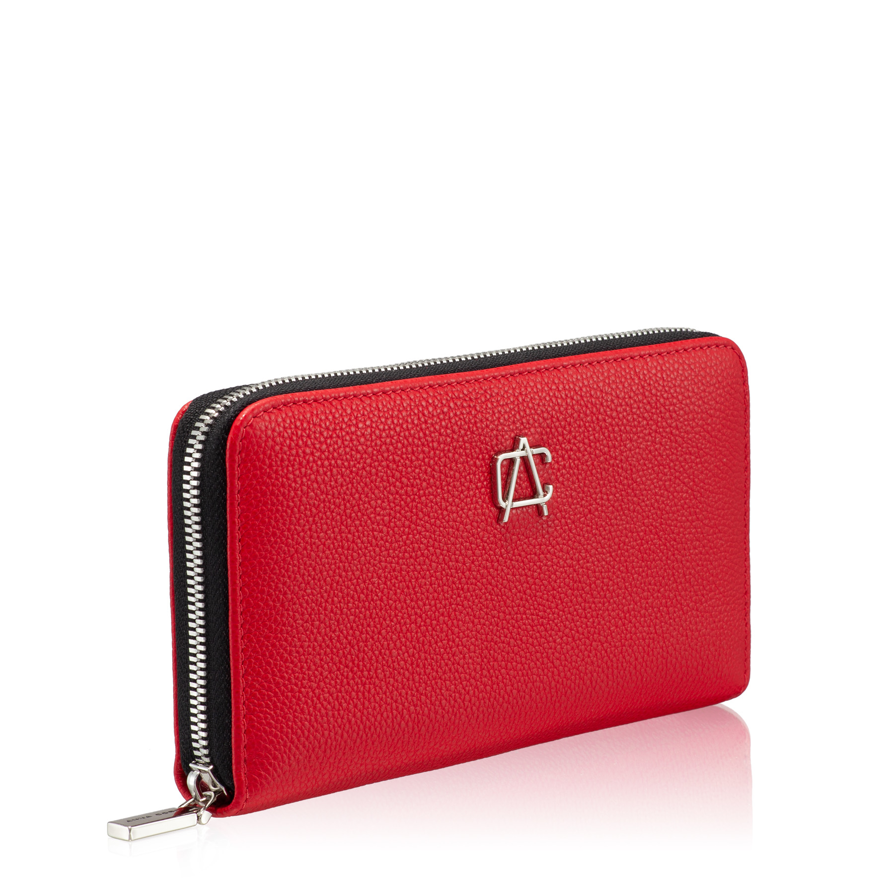 WOMEN LEATHER WALLET ARIA BOTTALATO RED