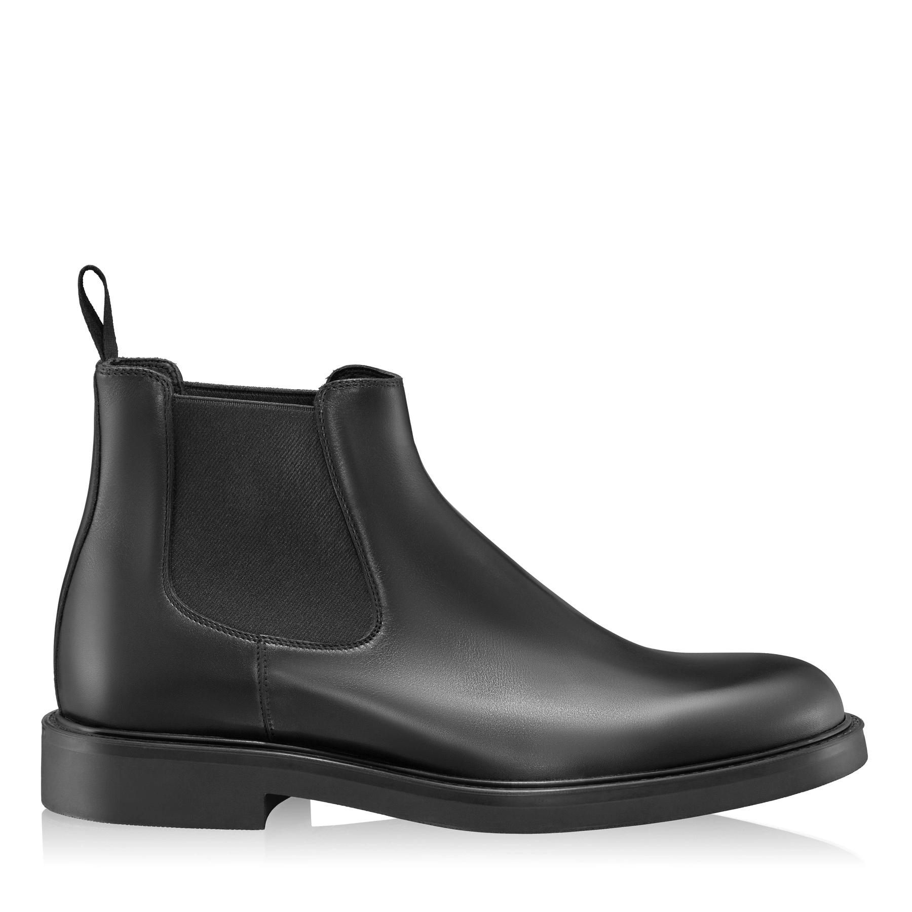 Men Leather Casual Boots 7691 Vitello Black