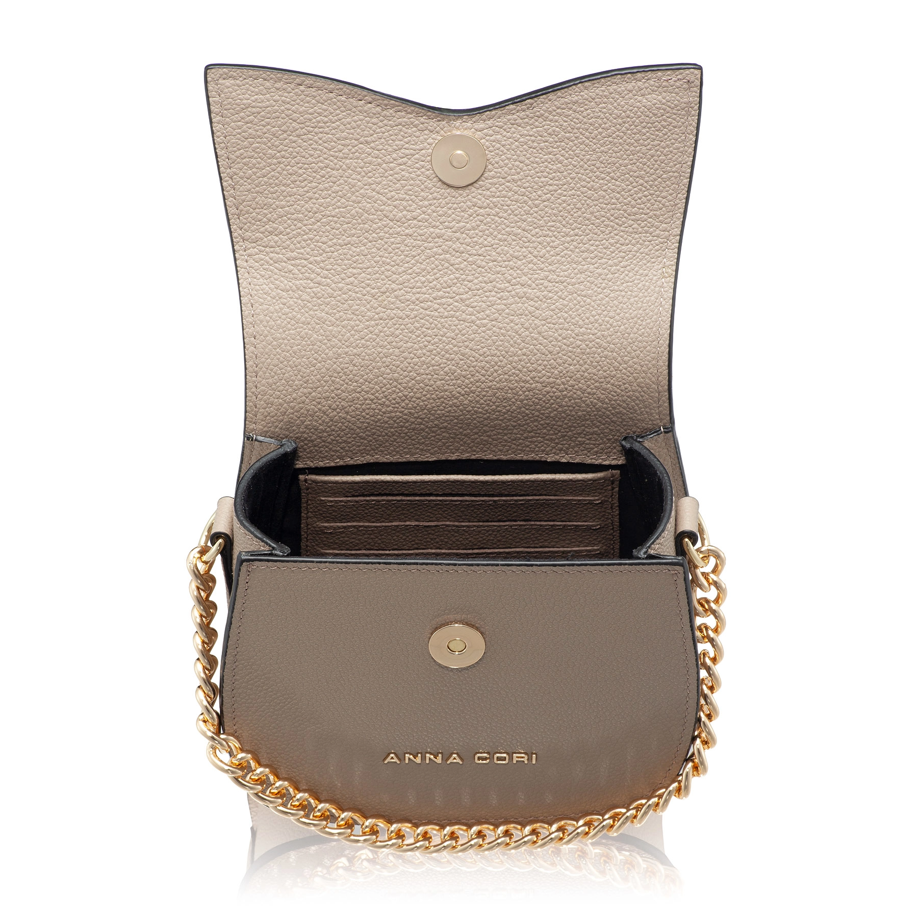 Women Leather Shoulder Bag NEVADA BOTTALATO TAUPE