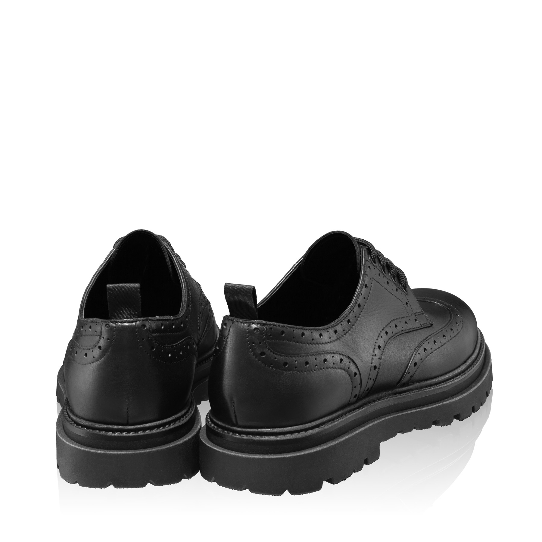 Men Leather Casual Shoes  7319 Vitello Black