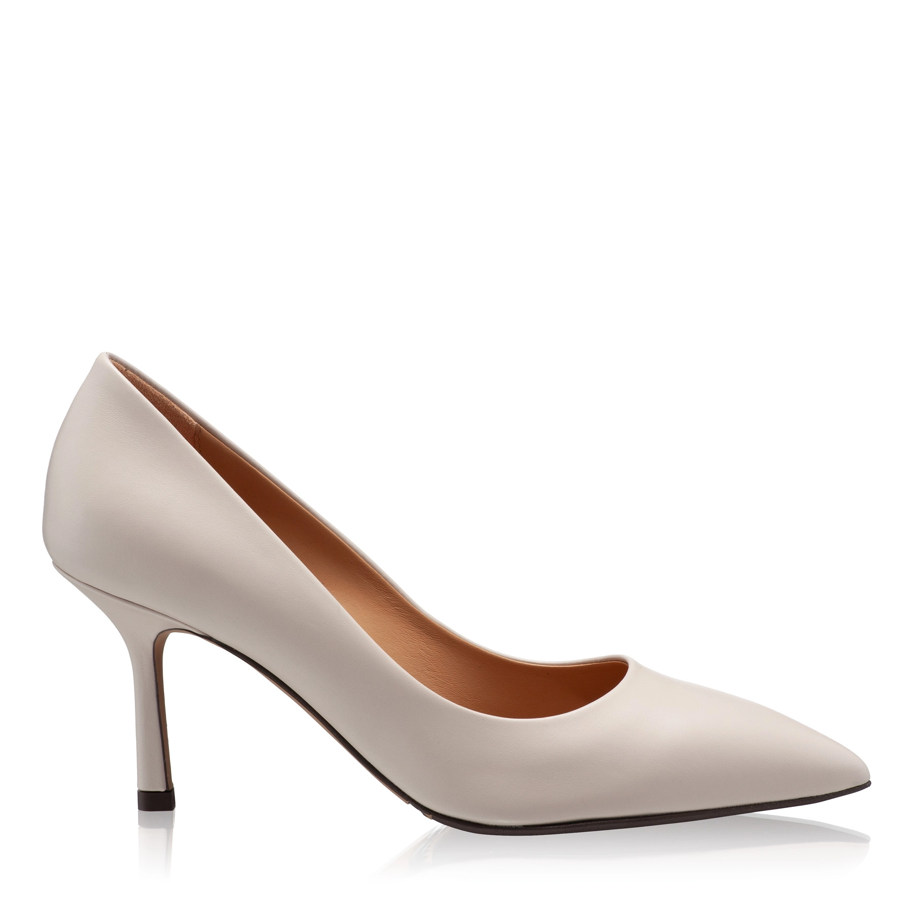 High-heel Pointed Toe Pumps 8026 Vitello Panna