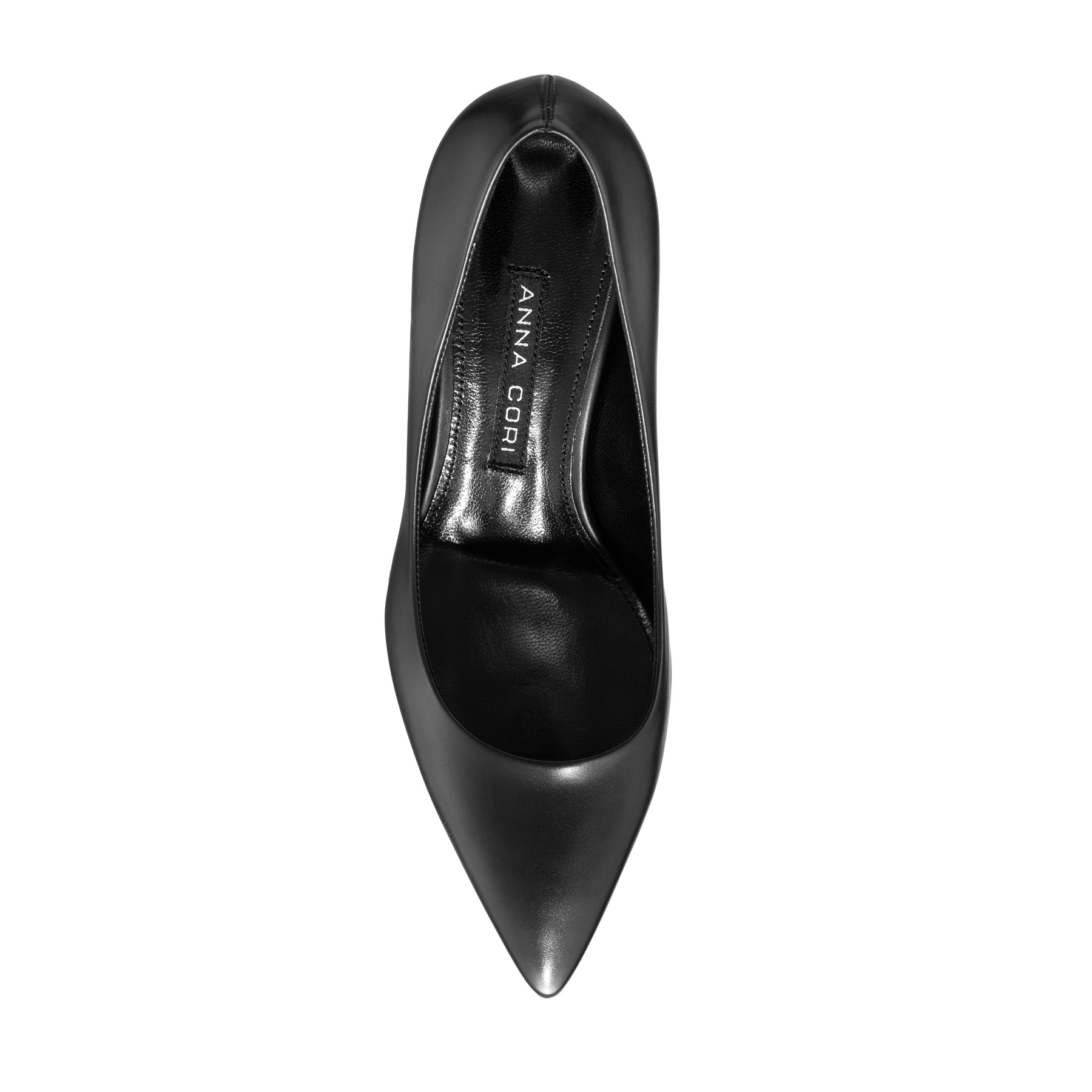 Kitten-heel Leather Pumps 8087 Vitello Black