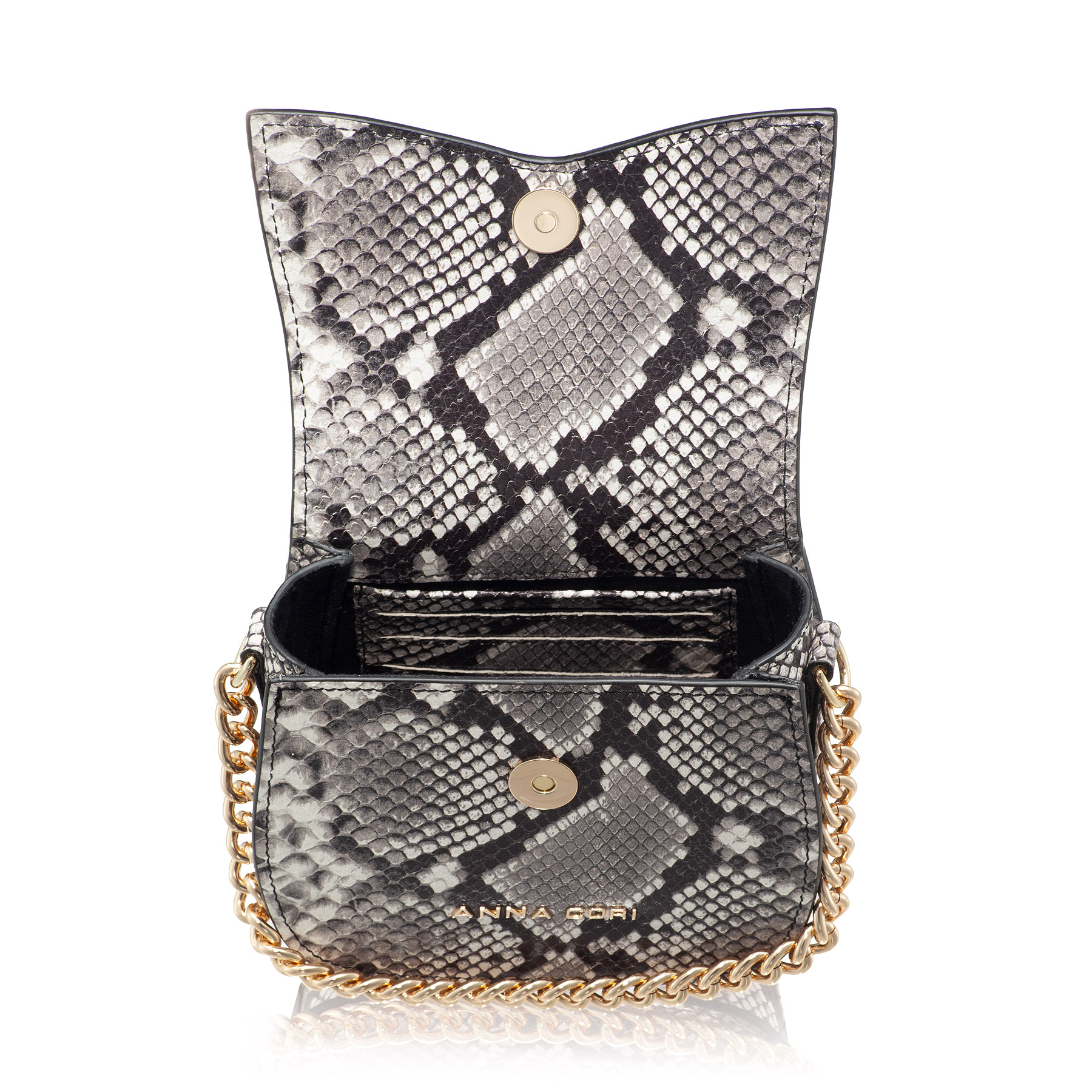 Women Leather Shoulder Bag NEVADA PITONE ROCCIA