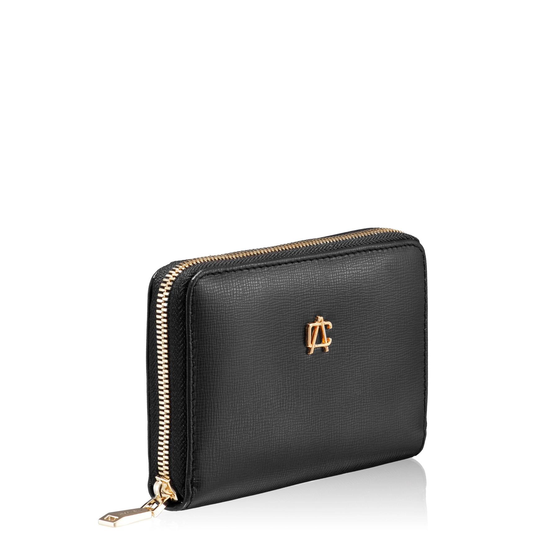 Women Leather Wallet ARIS VIT STAMP BLACK