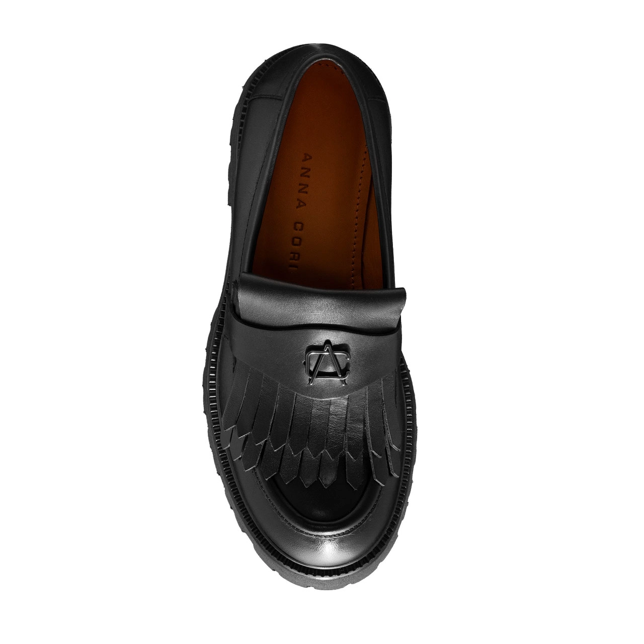 Women Casual  Leather Shoes 7196 Vitello Black