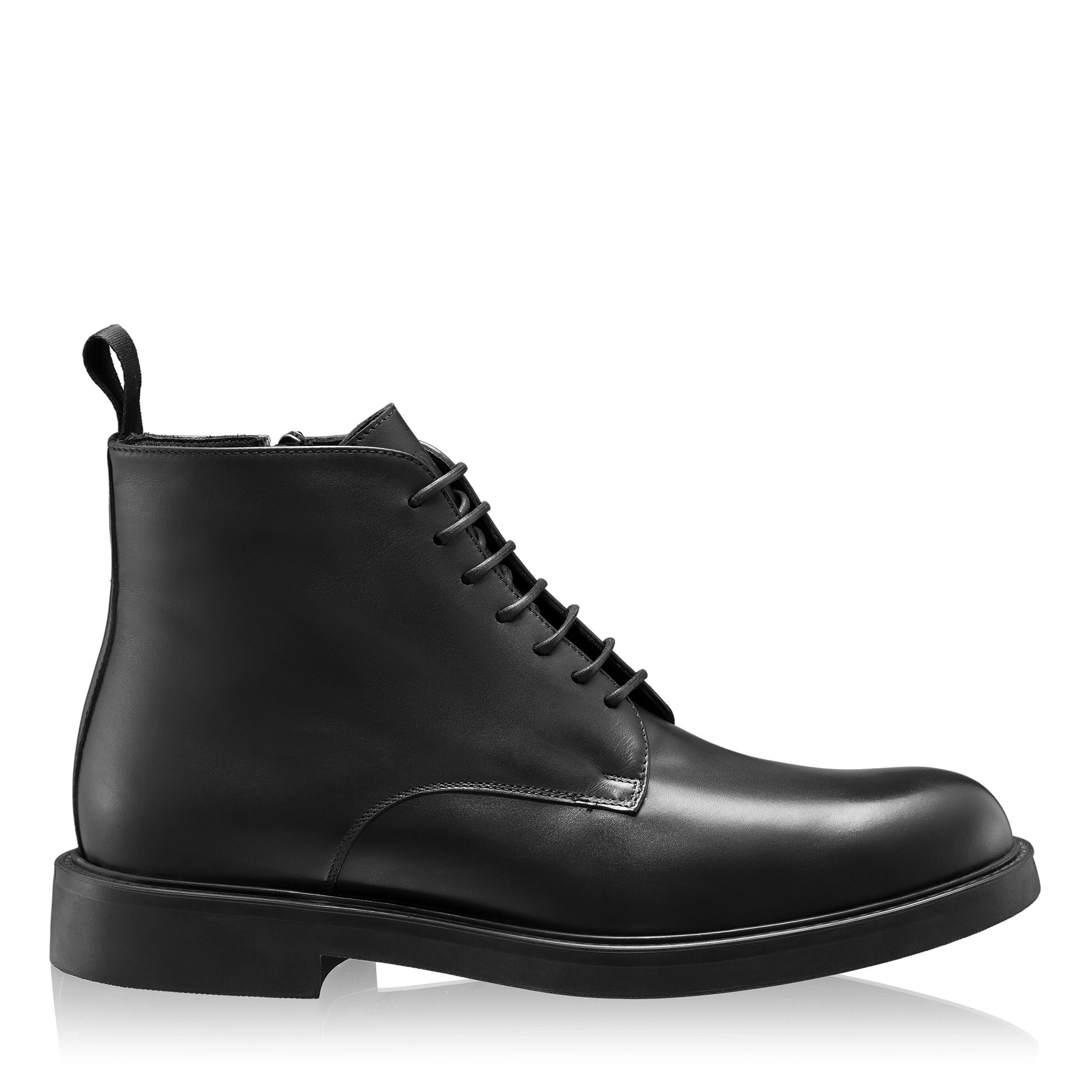 Men Leather Boots 7737 Vitello Black