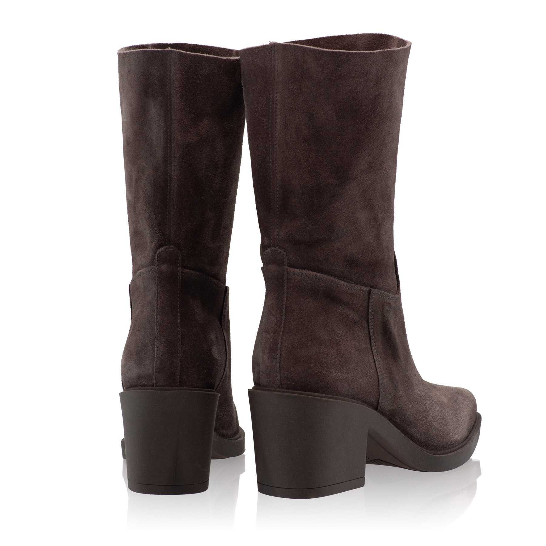 Women Suede Leather Boots 7950 Crosta Taupe