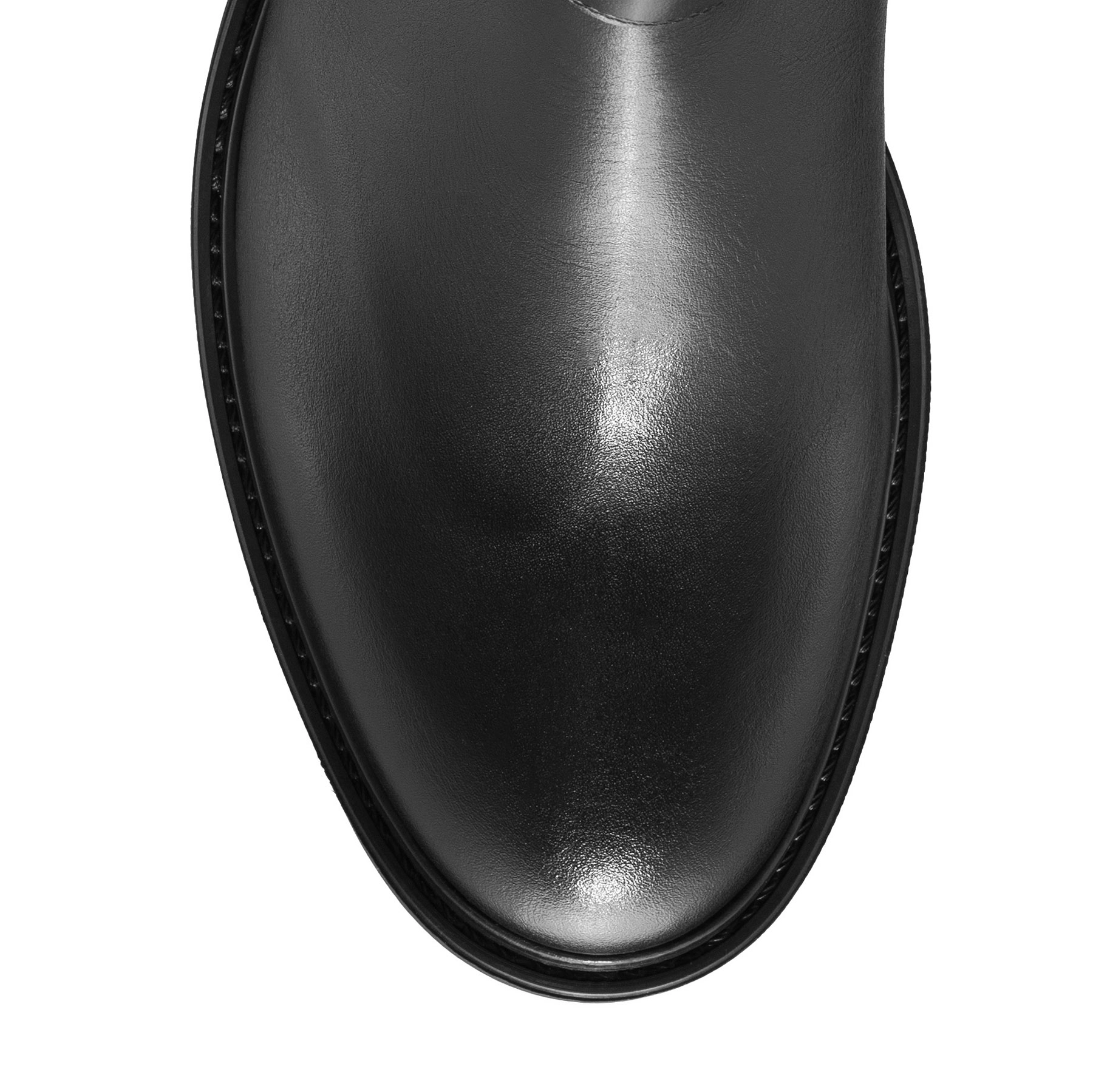 Suede Leather Ankle-Boots 8191 Vitello Black