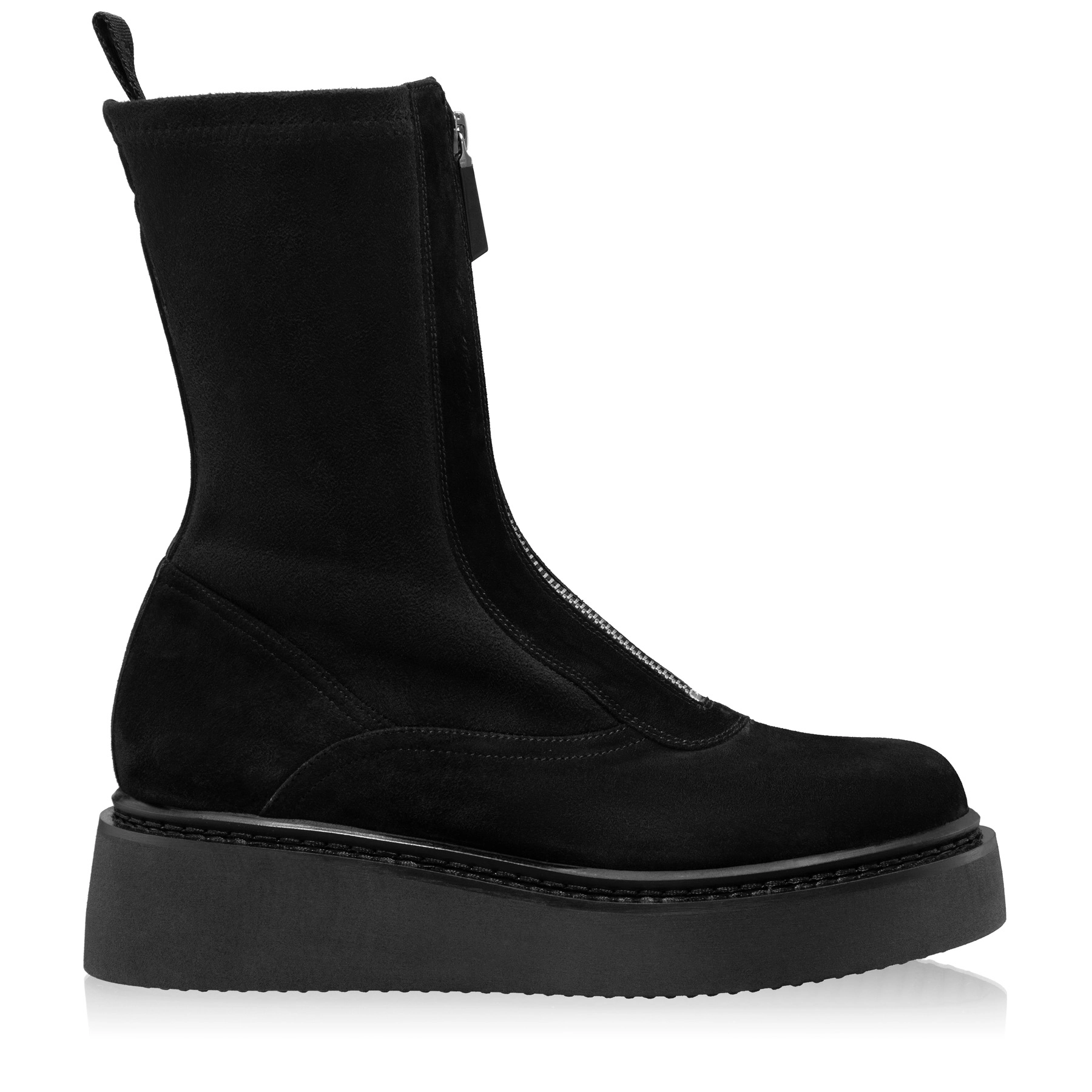 Women Ankle-Boots 7940 Camoscio Black