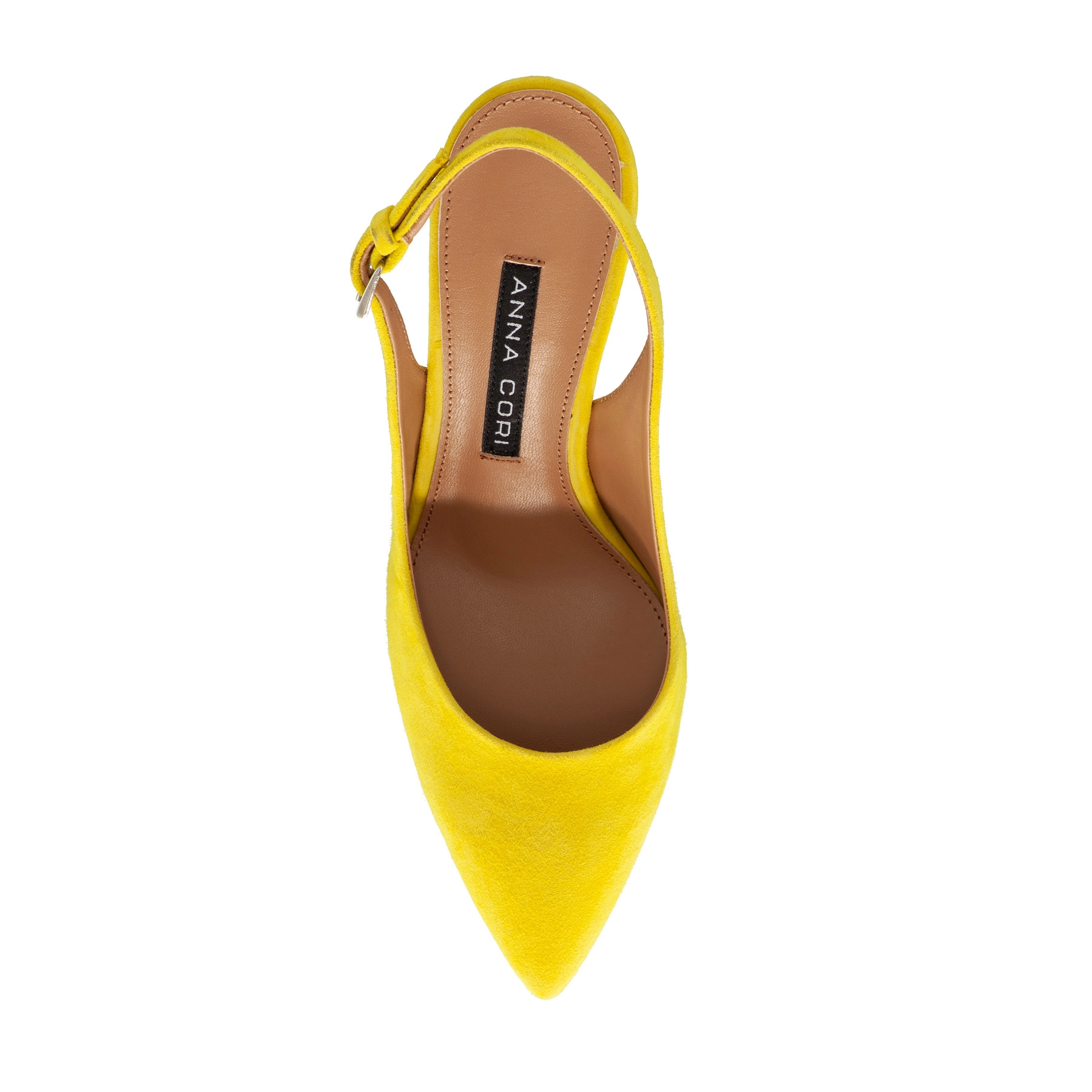 Mid-heel Slingback Pumps 5728 Camoscio Yellow