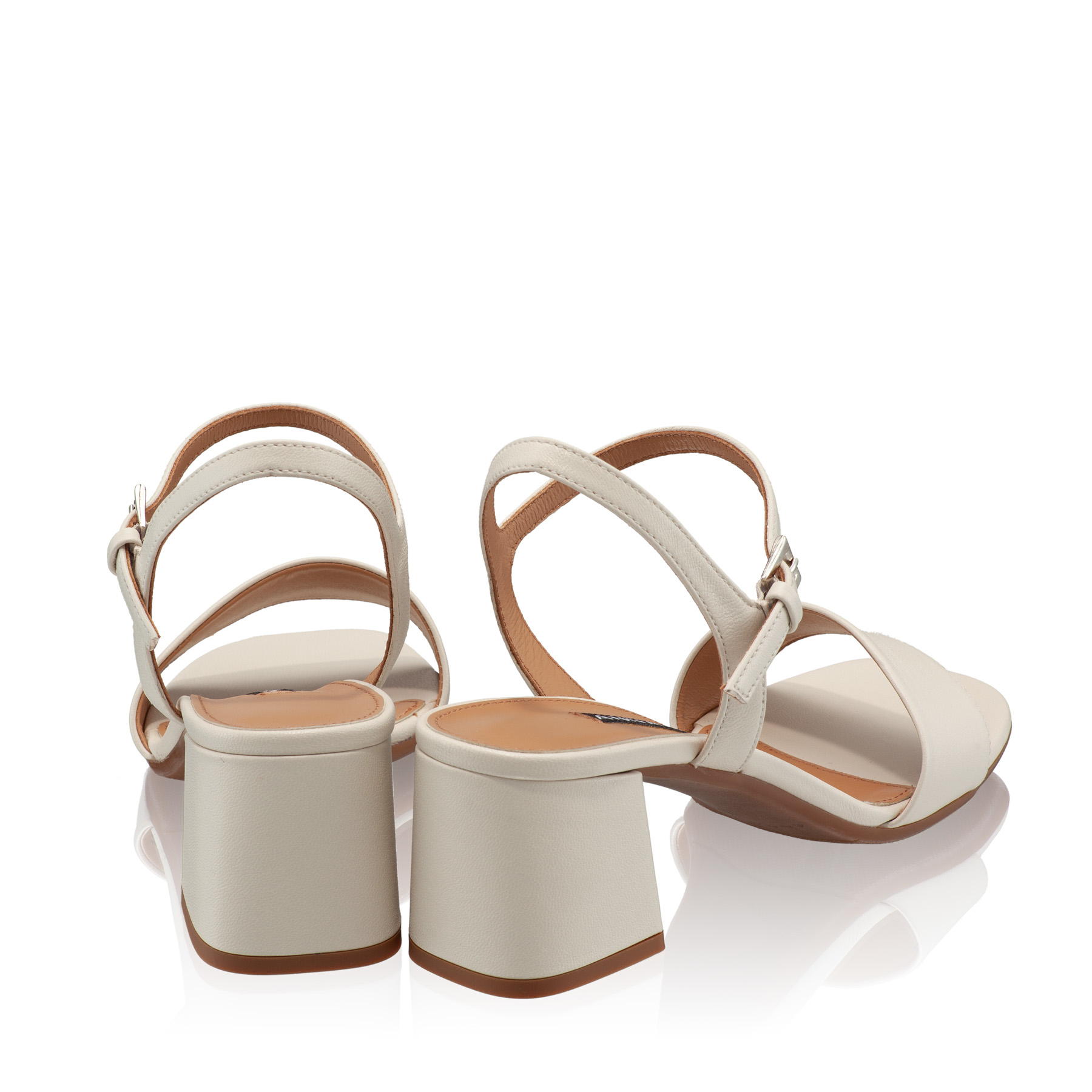 Mid-heel Sandals 7833 Nappa Panna