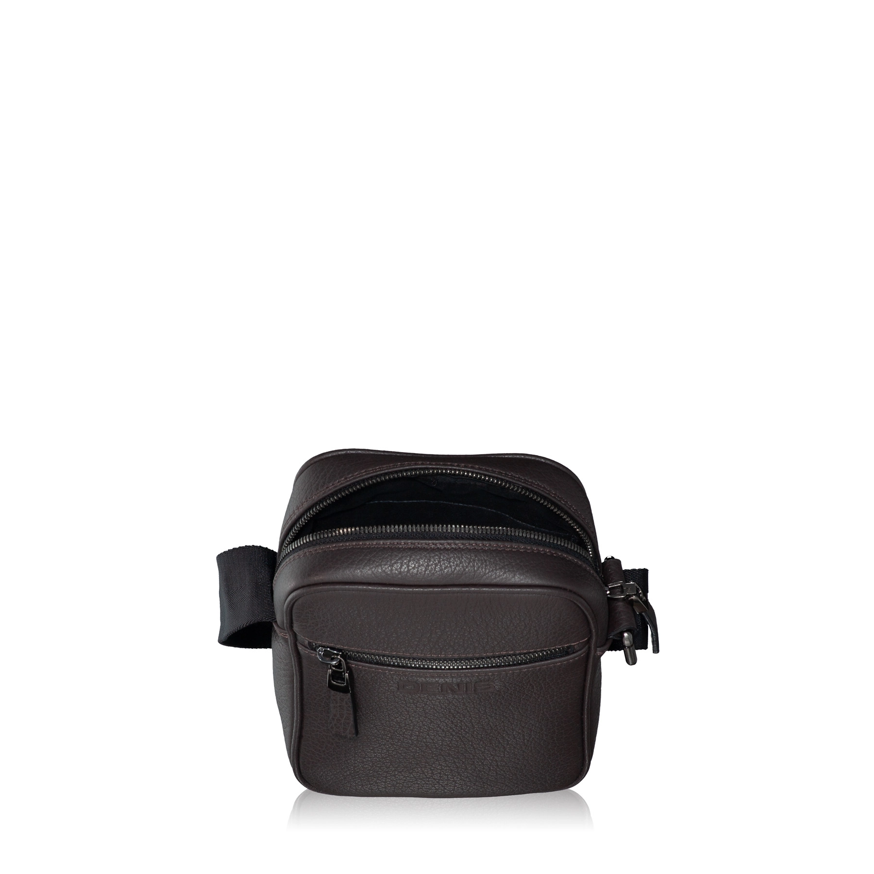 Man leather shoulder bag ANDREI 02 Bottalato Brown