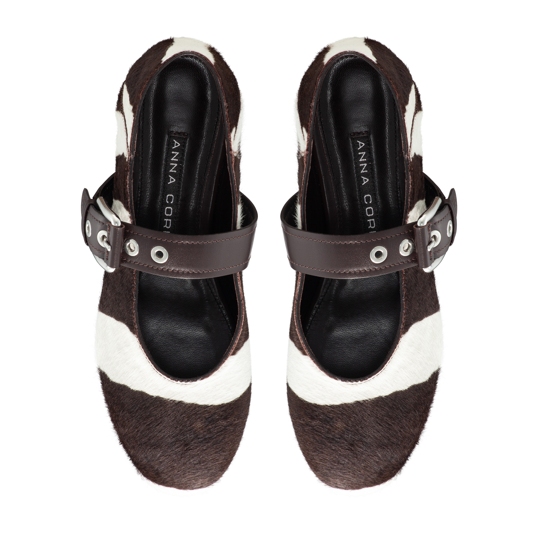 Ballerina Flats 8173 Cavallino Zebra White+Brown